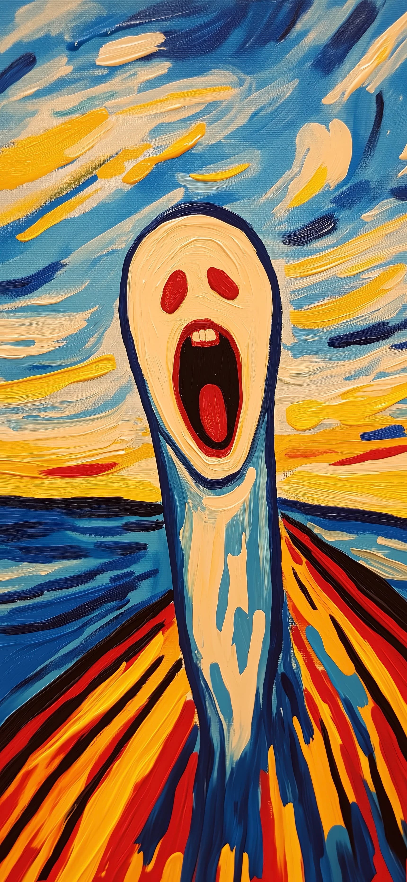 Scream Art Parody - free phone wallpaper