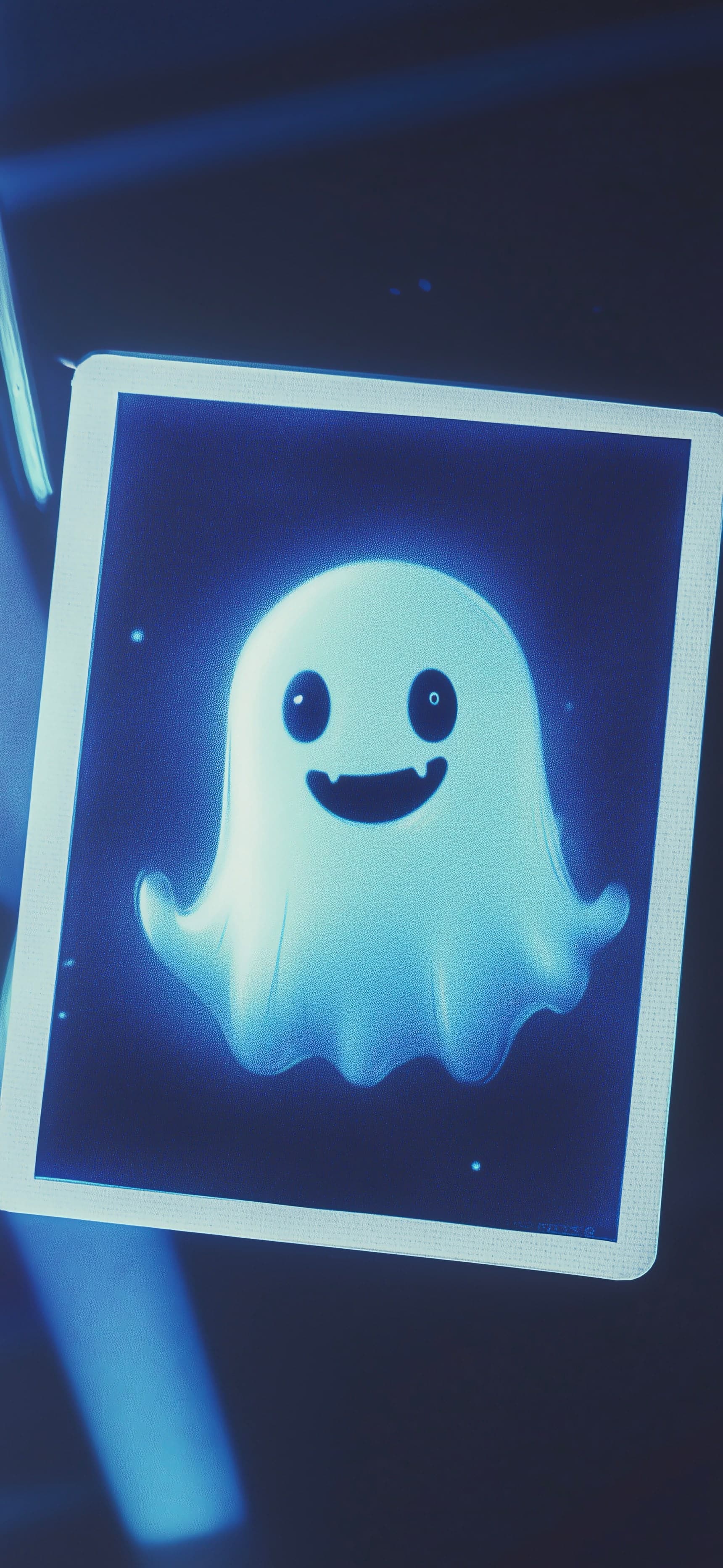 Cartoon Ghost Card - free phone wallpaper