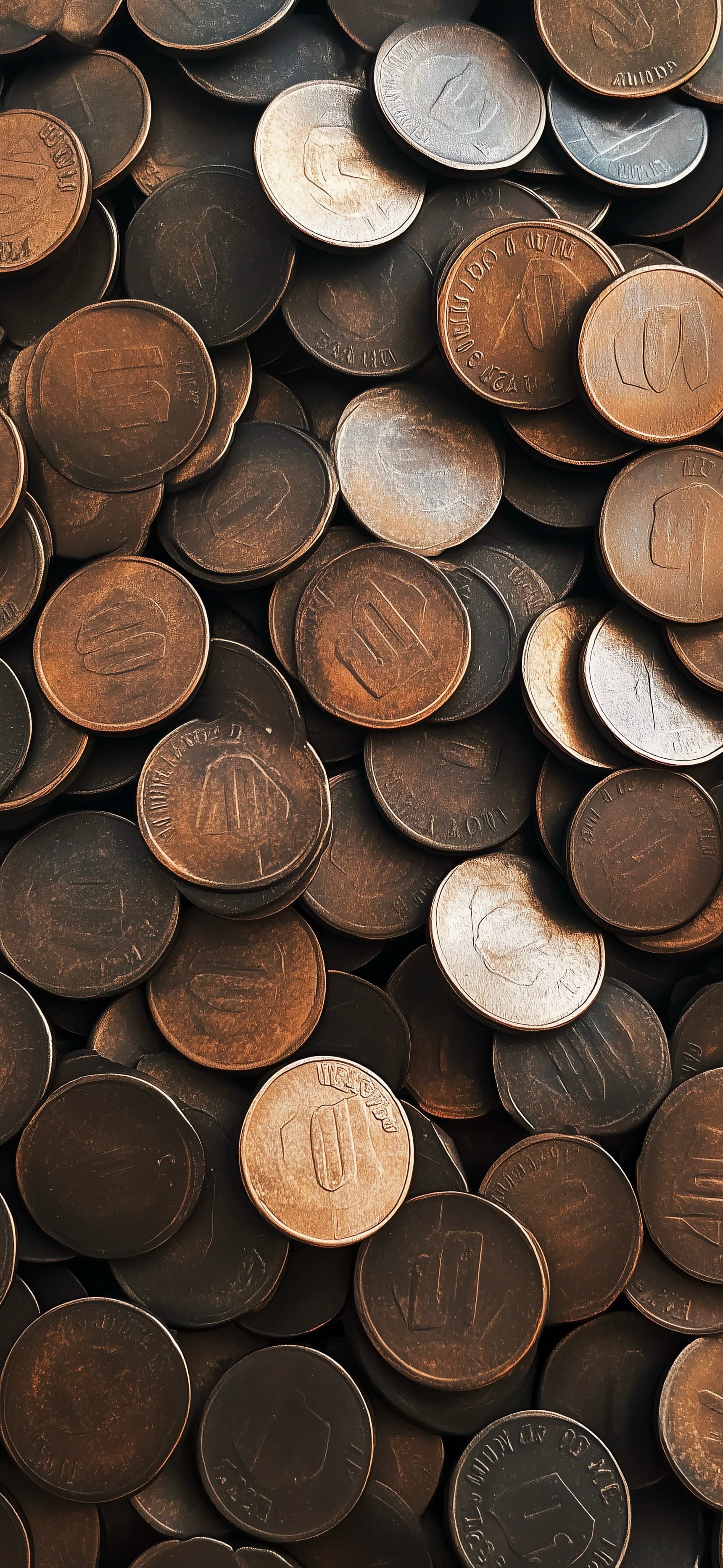 Rusty Coins - free phone wallpaper
