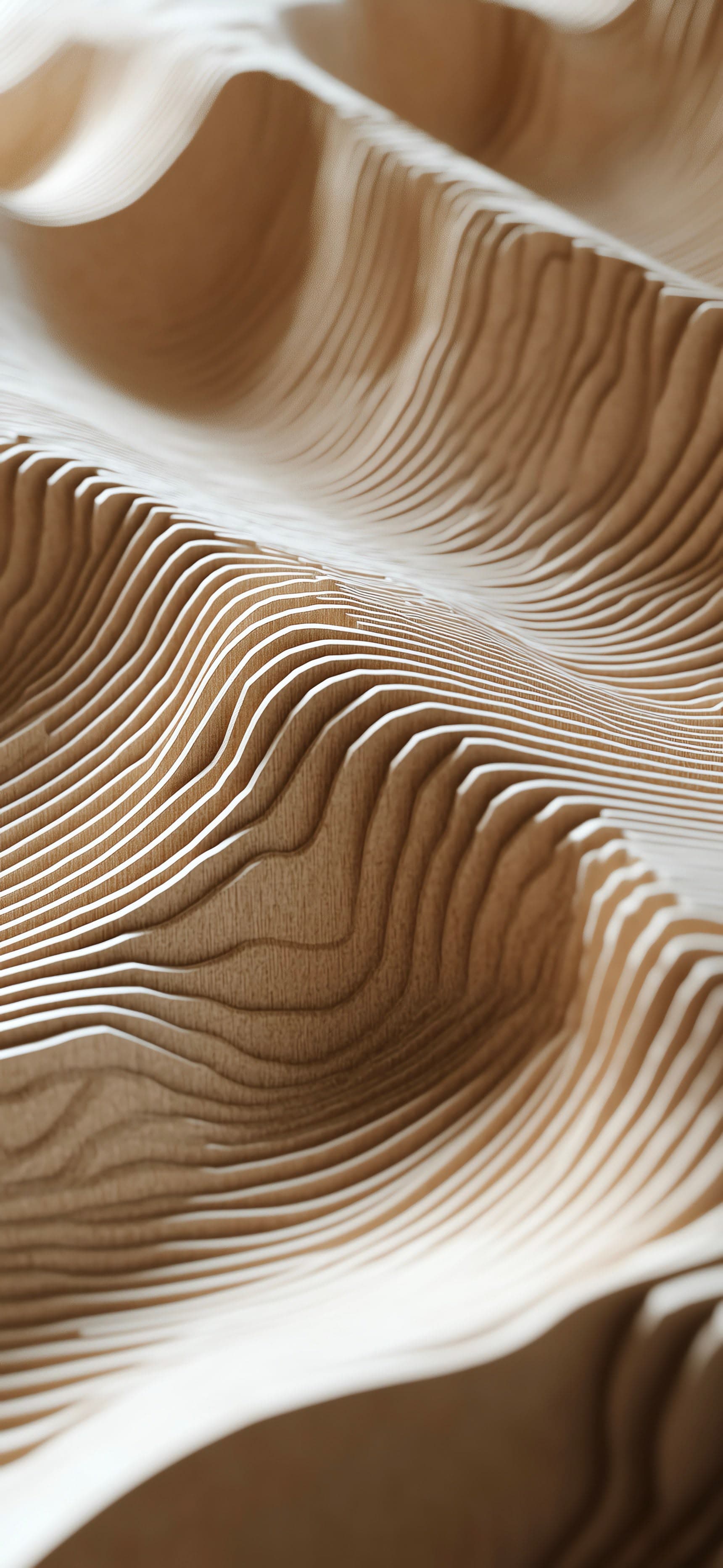 Wooden Waves - free phone wallpaper