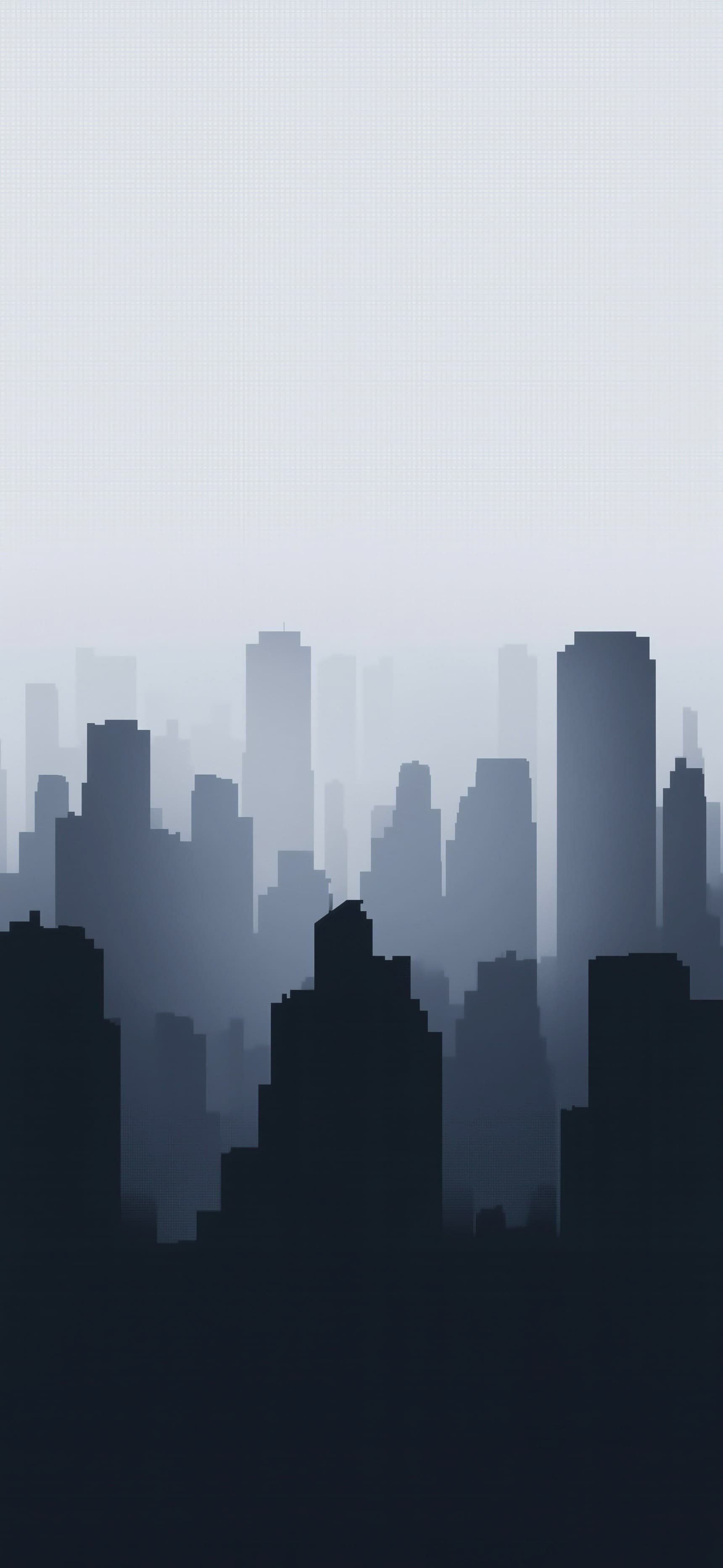 Foggy Cityscape - free phone wallpaper