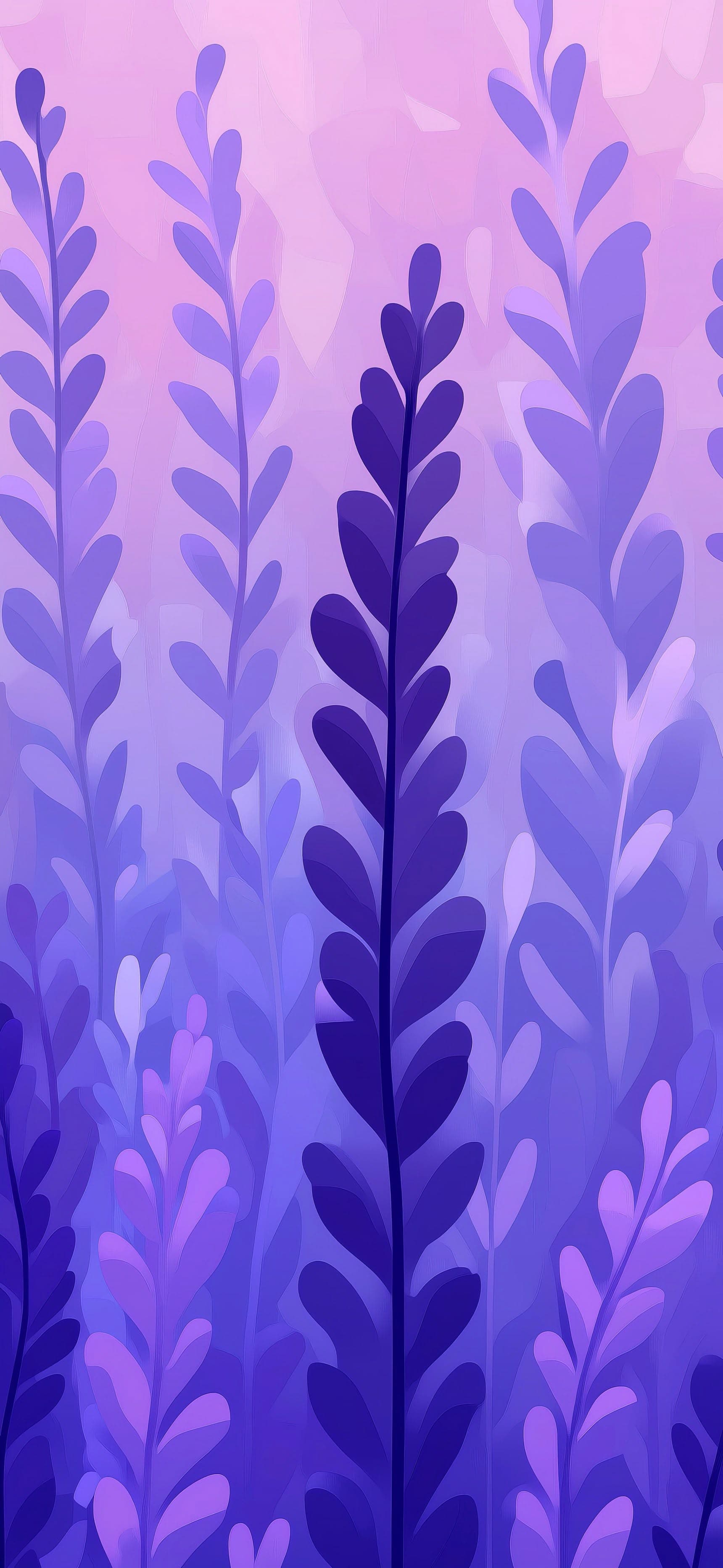Purple Leaves - free phone wallpaper
