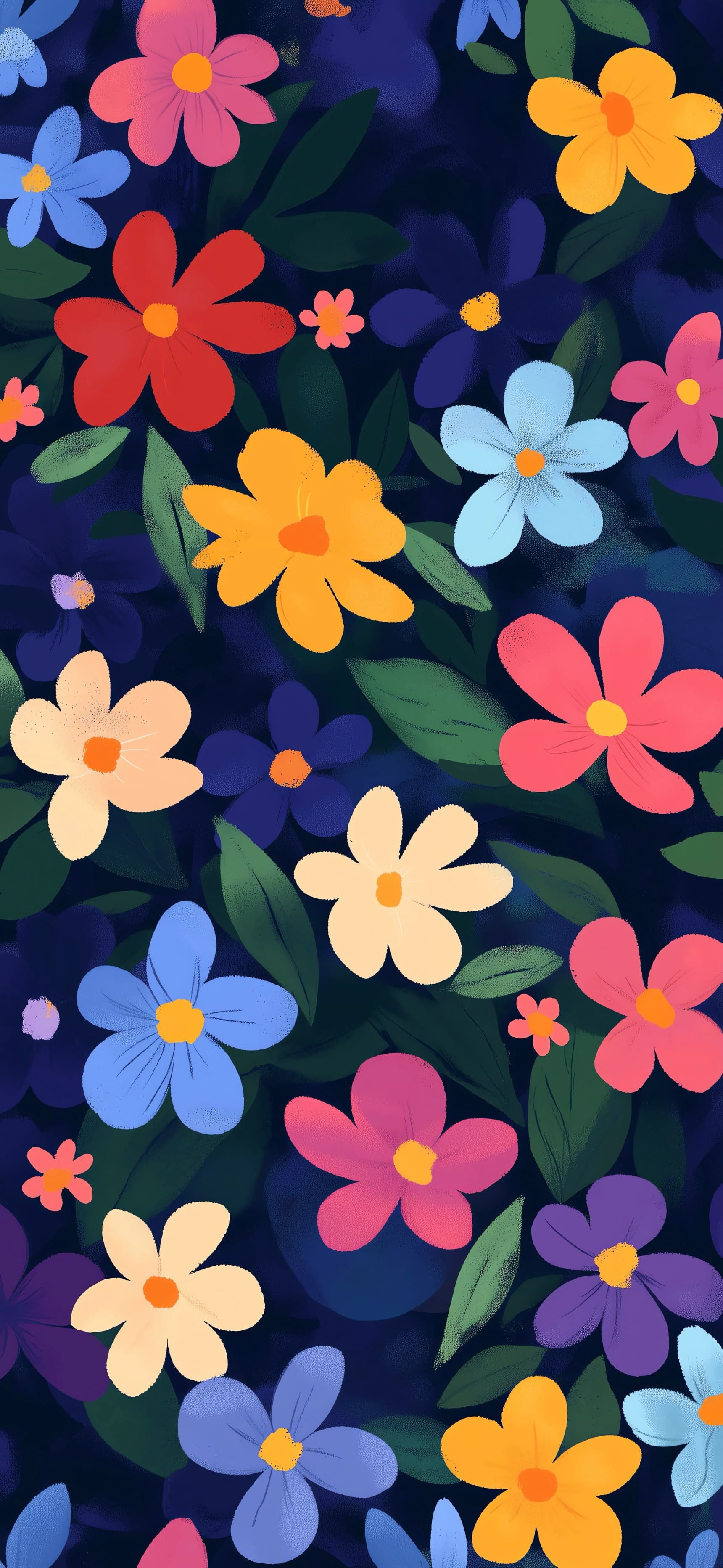 Roses and Leaves - free phone wallpaper