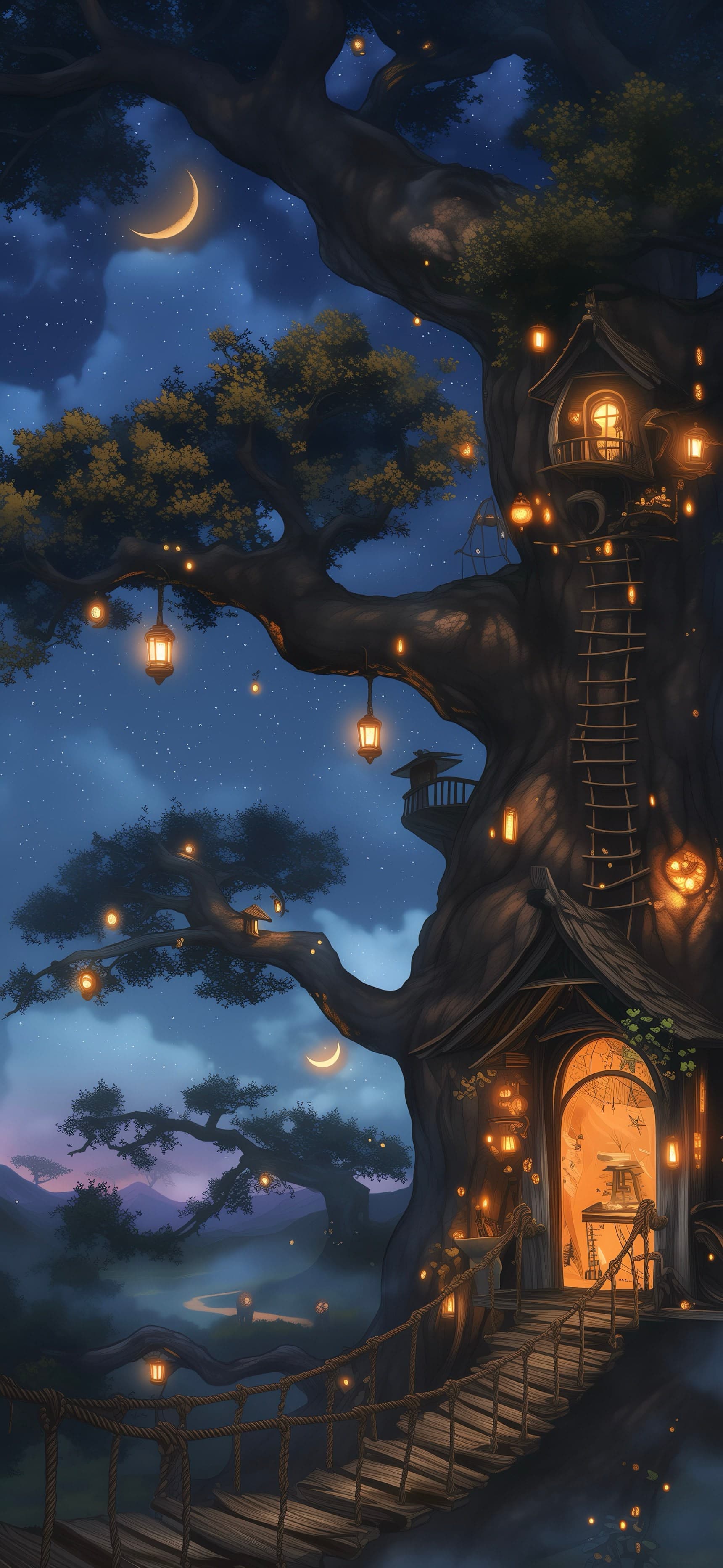 Magical Treehouse - free phone wallpaper