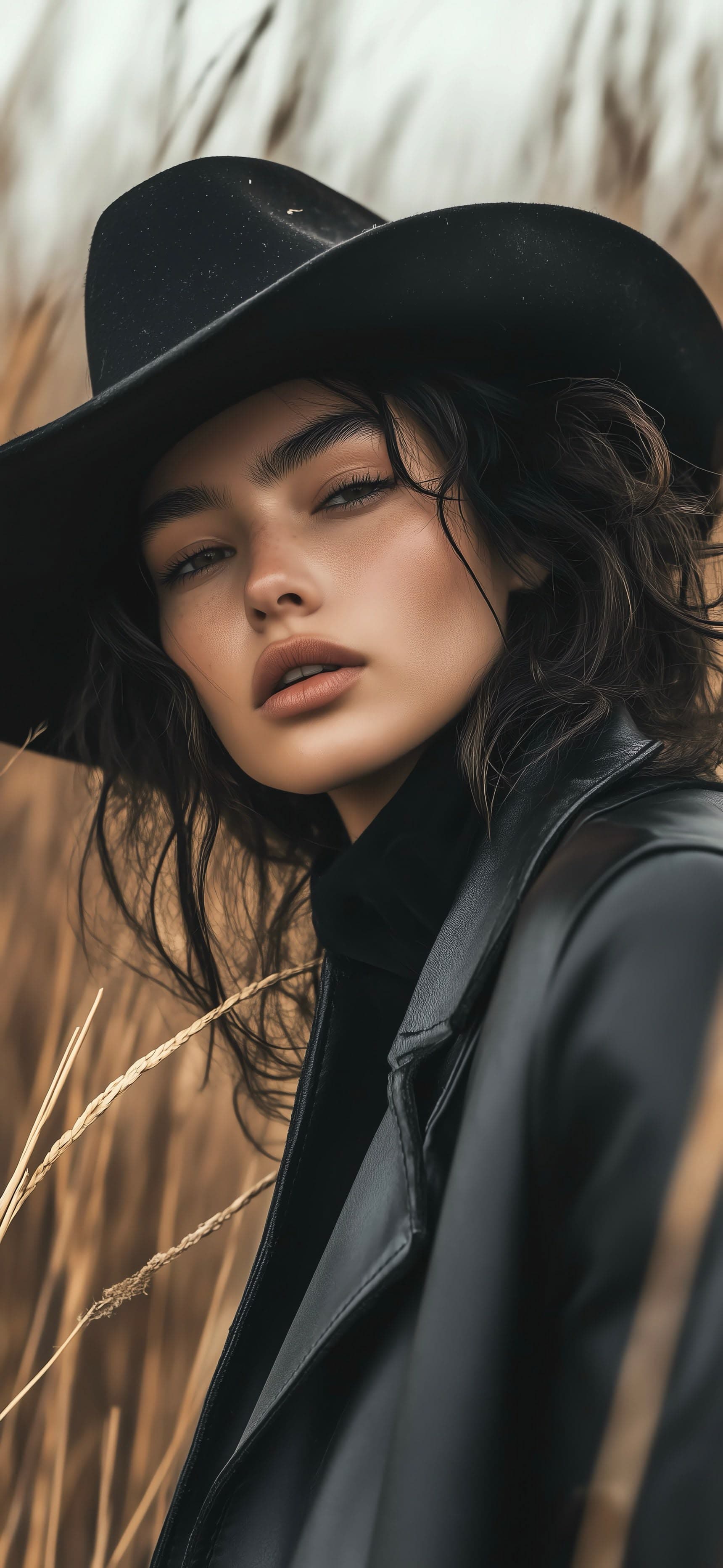 Cowgirl Portrait - free phone wallpaper