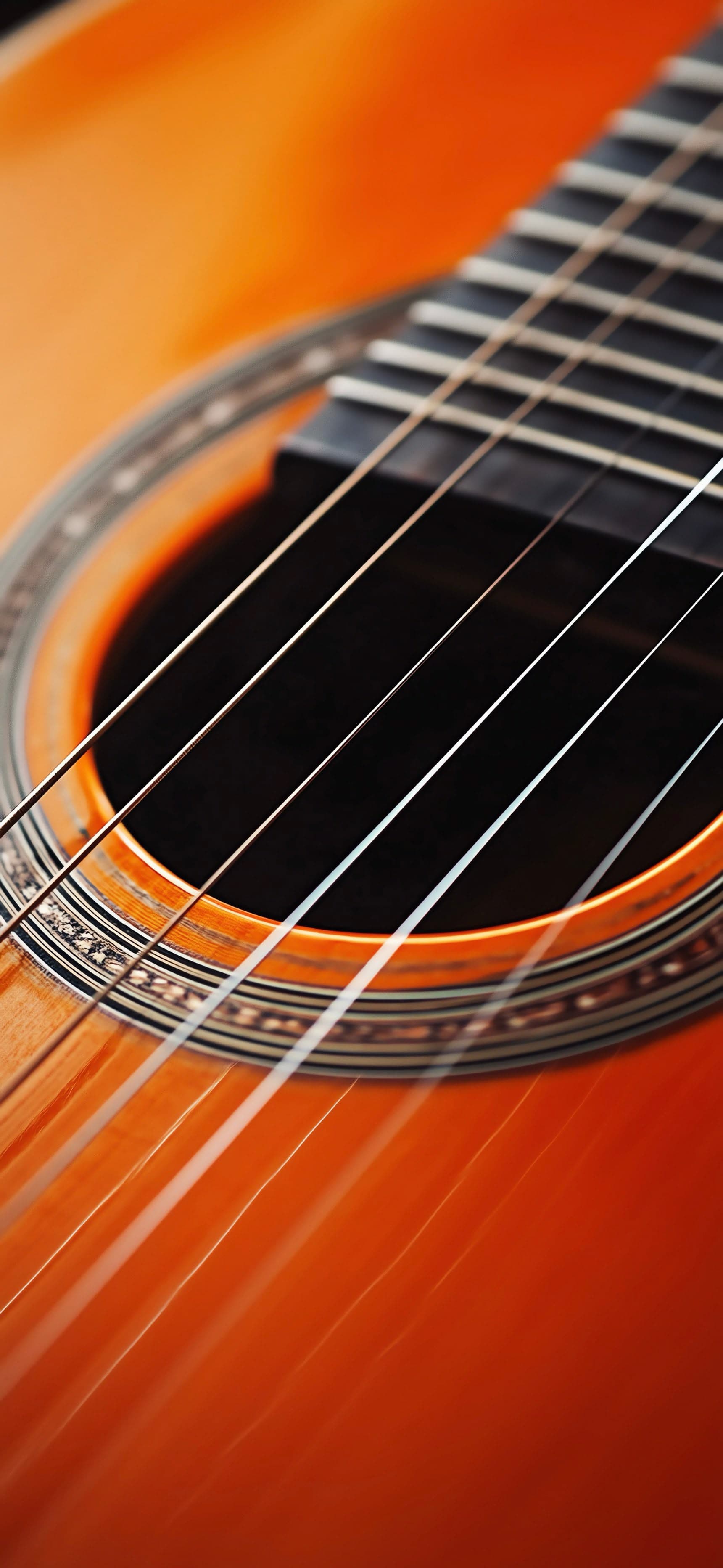 Guitar Soundhole - free phone wallpaper