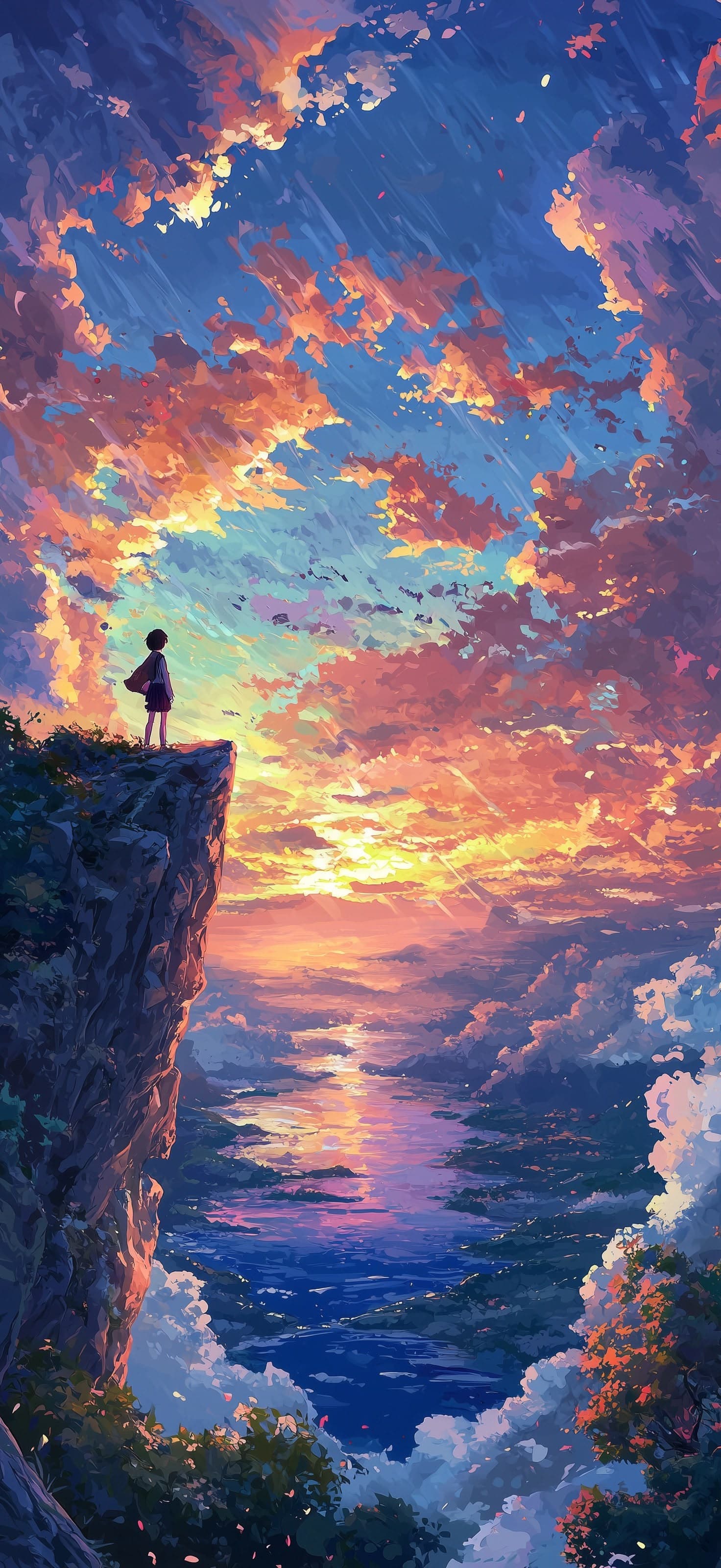 Colorful Horizon - free phone wallpaper