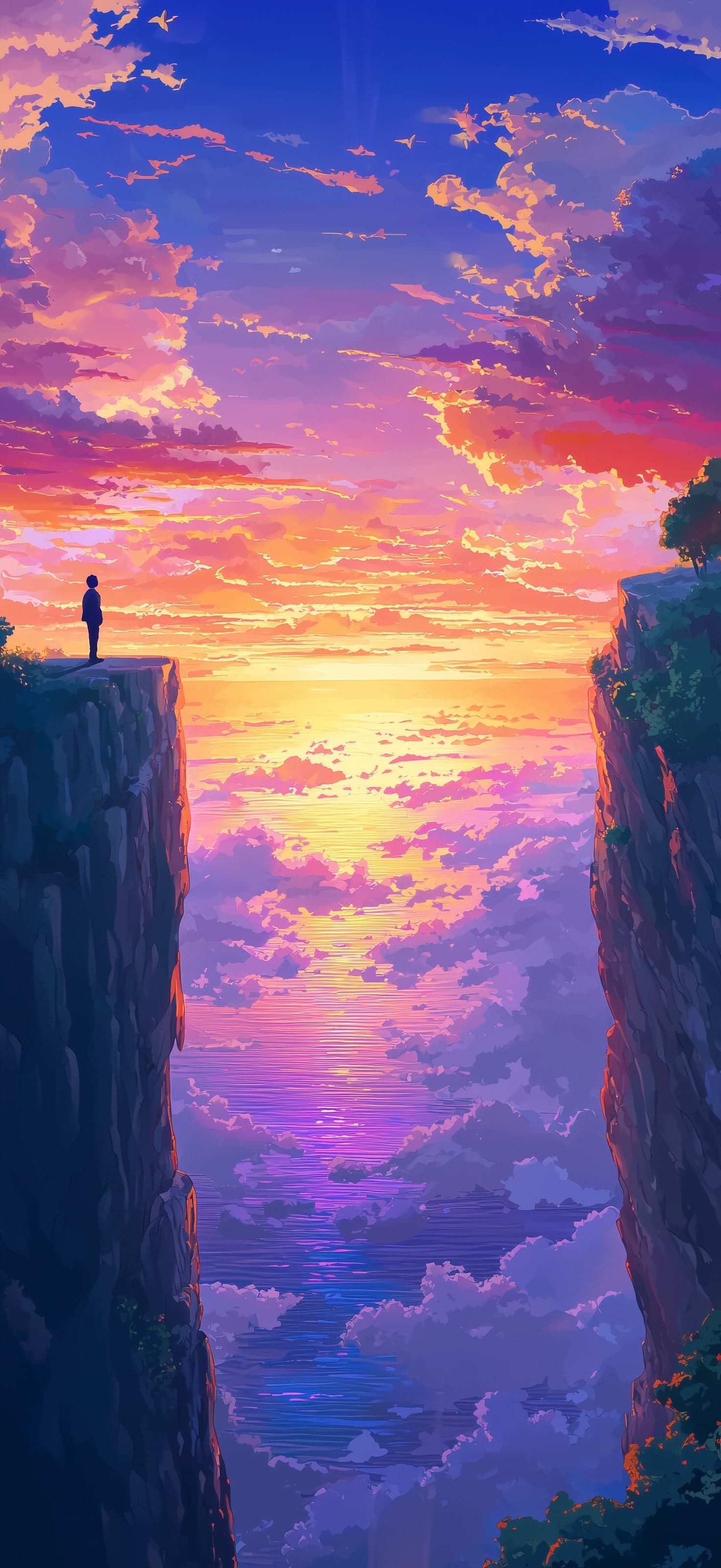 Cliffside View - free phone wallpaper