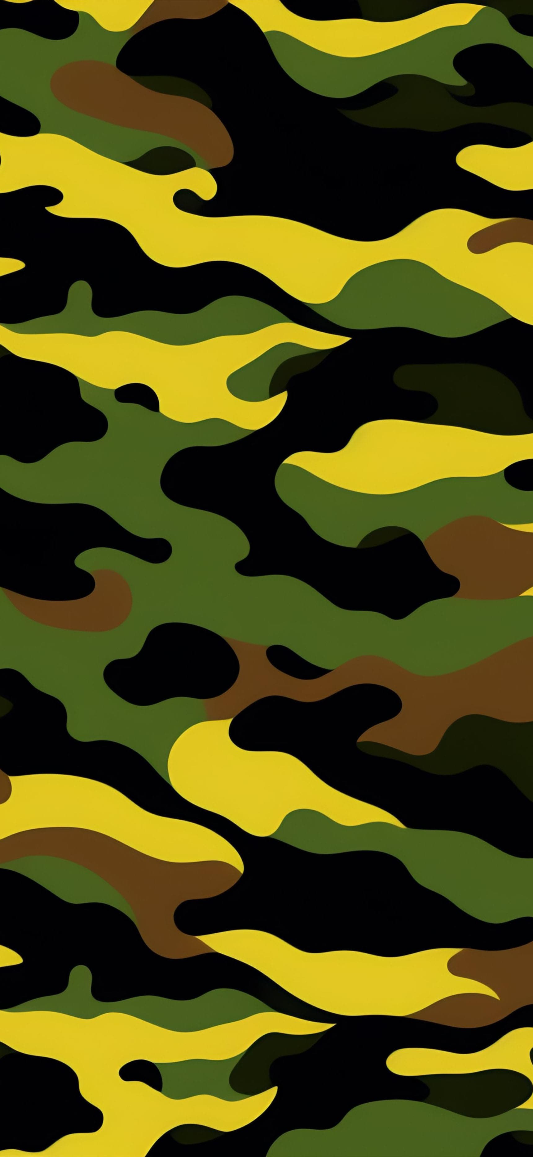 Yellow Camo - free phone wallpaper