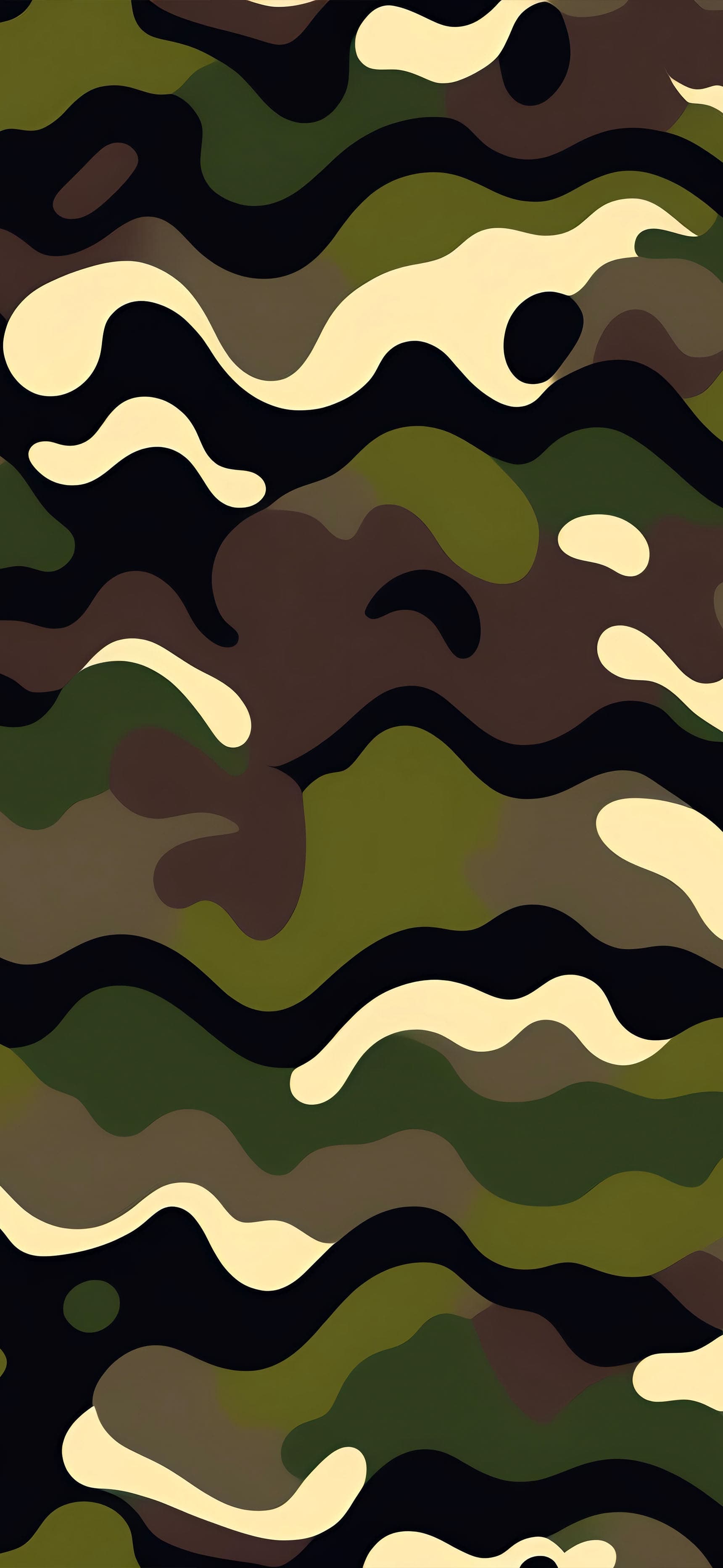 Camo Waves - free phone wallpaper