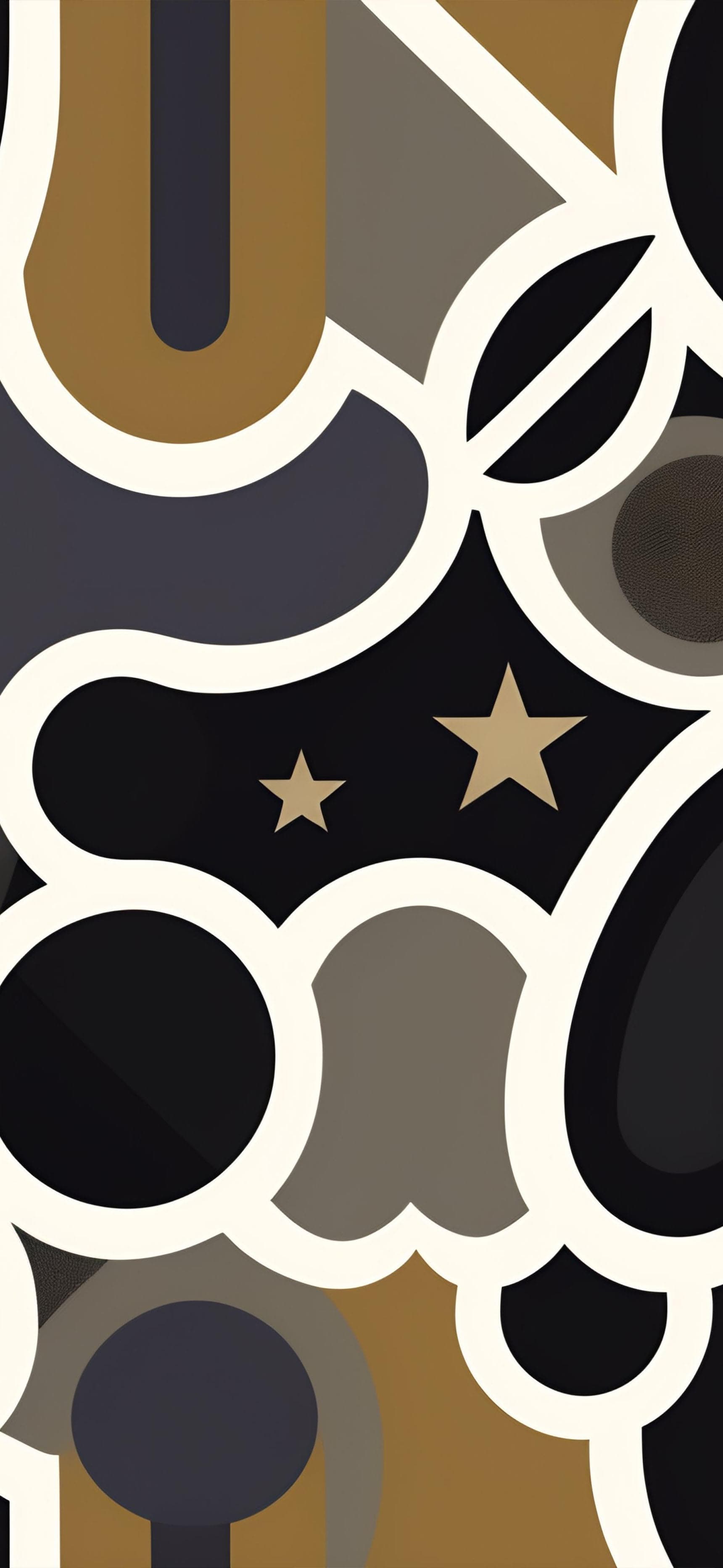 Retro Star Shapes - free phone wallpaper