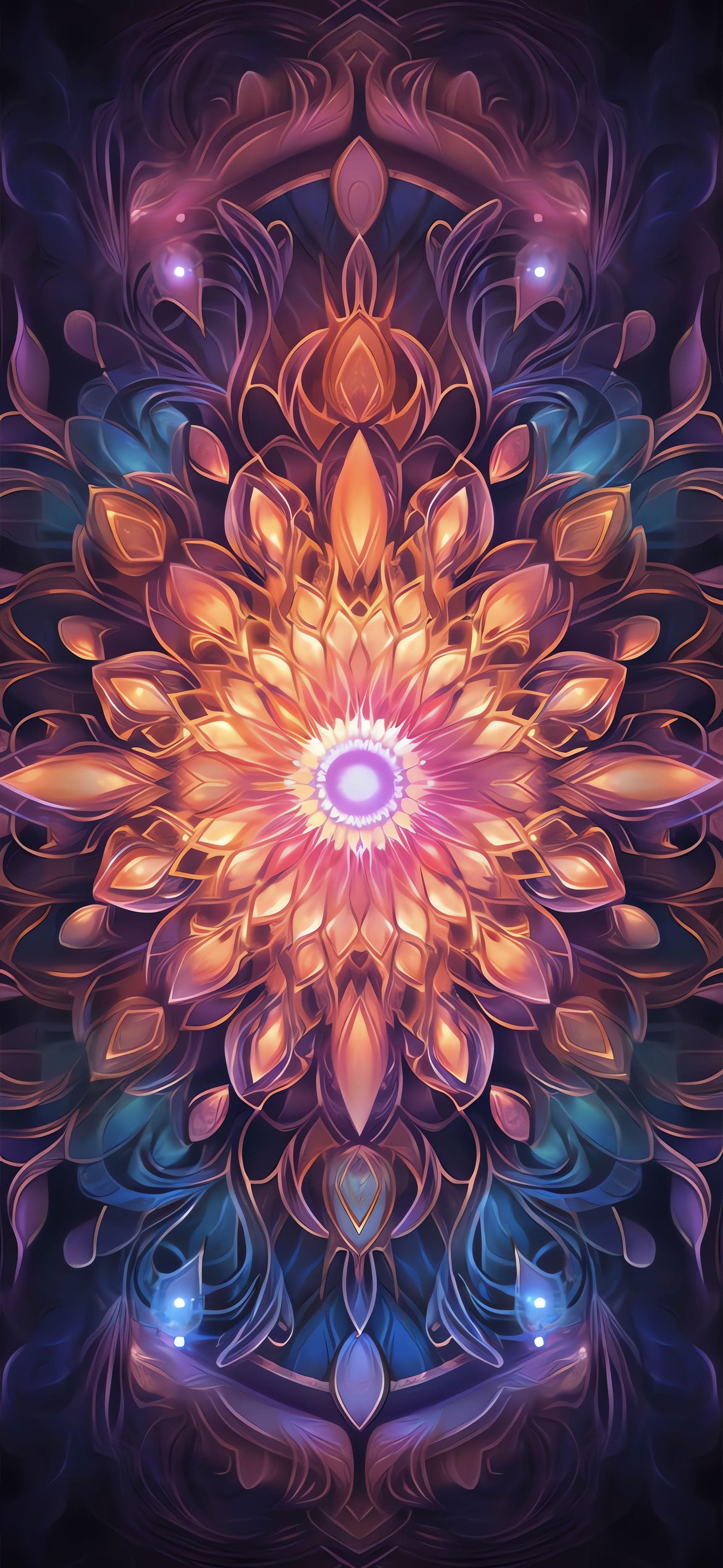 Floral Energy Bloom - free phone wallpaper