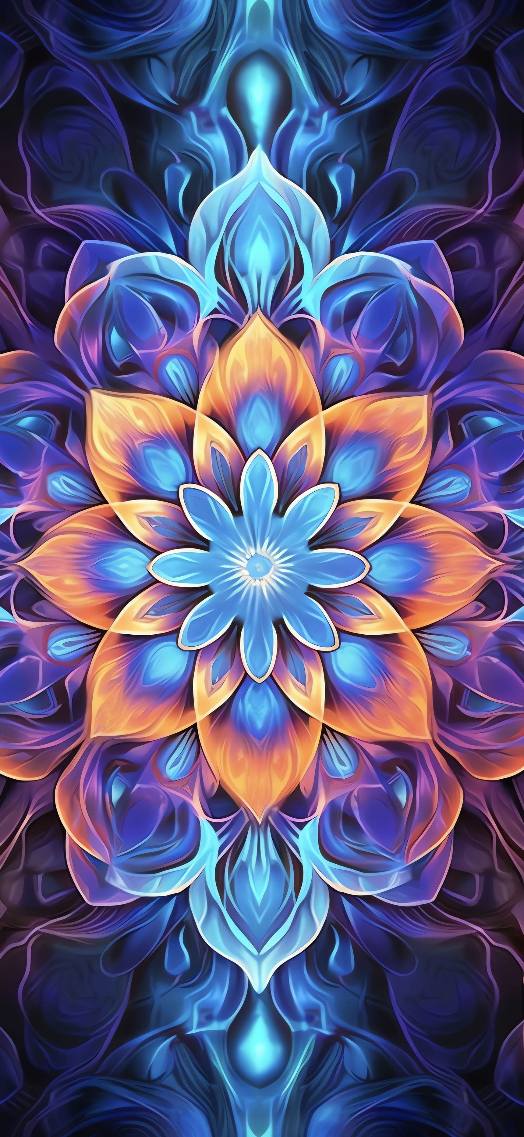 Floral Mandala Art - free phone wallpaper