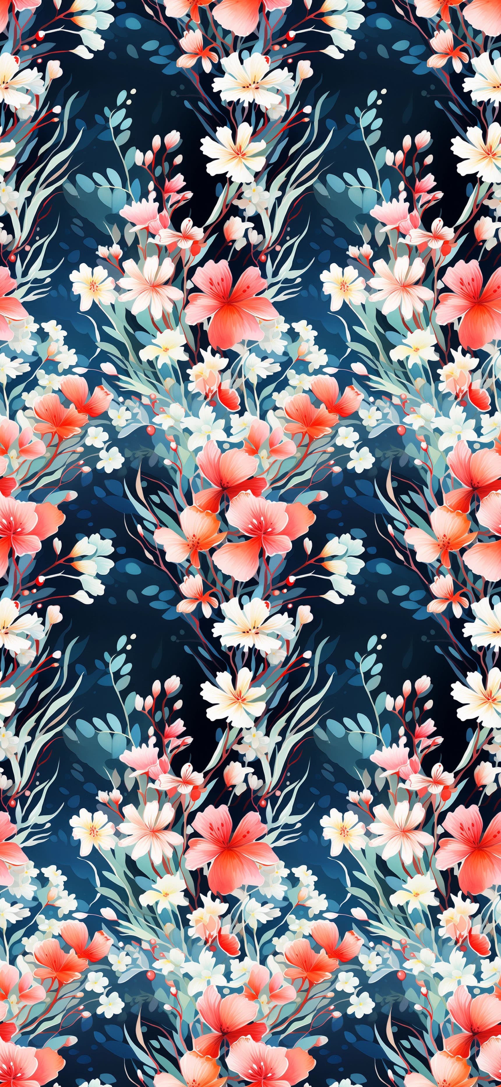 Floral Watercolor Dream - free phone wallpaper