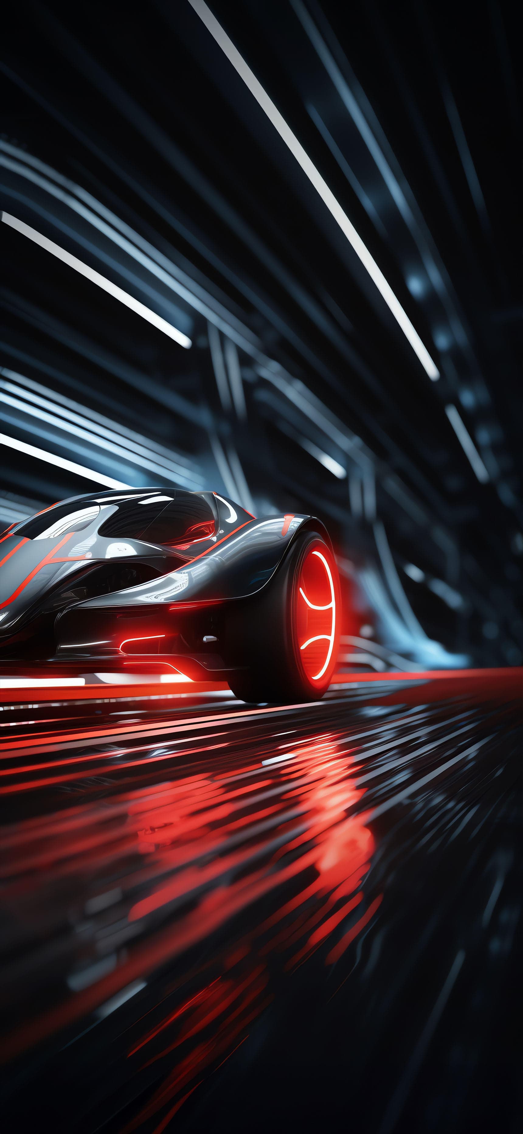 Neon Racer Speed - free phone wallpaper