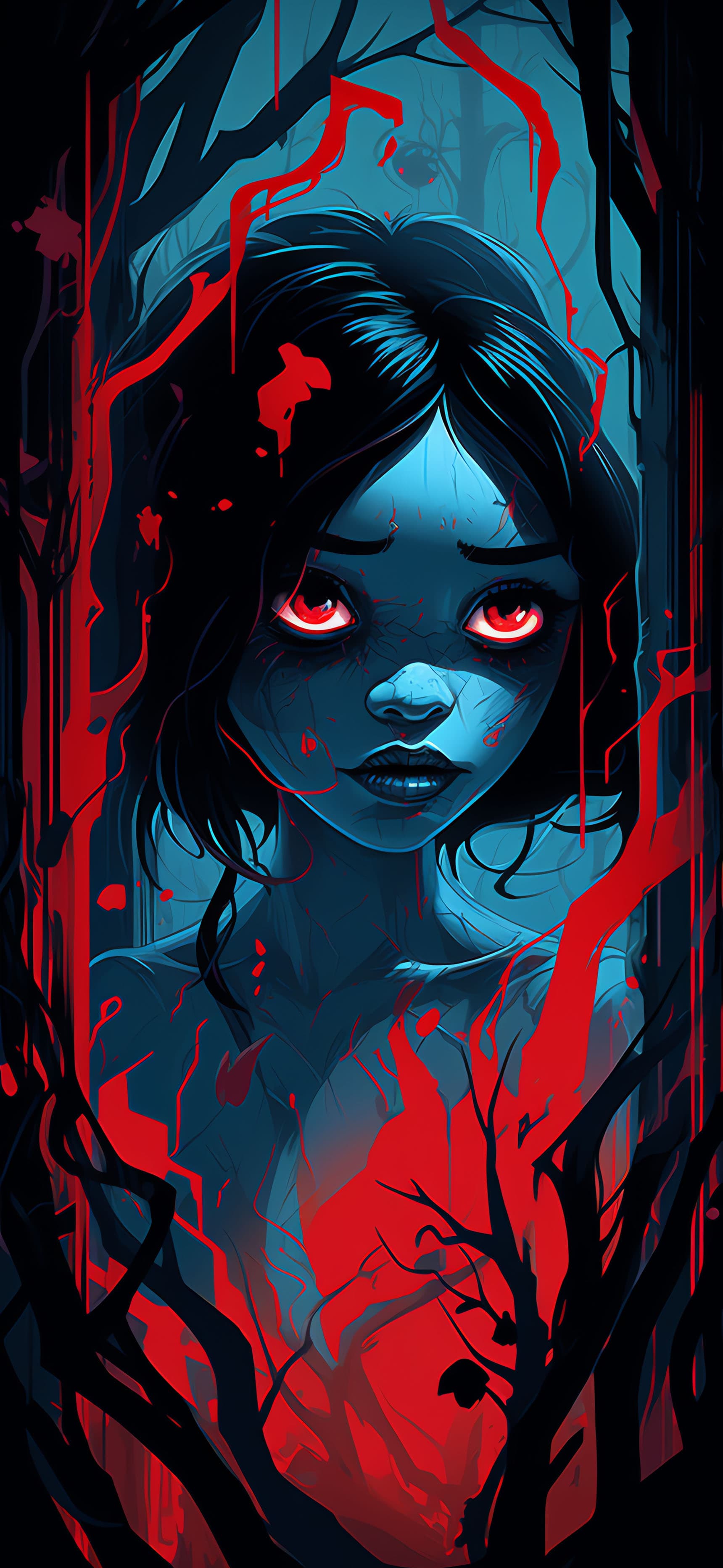 Bloody Eyed Horror - Pro phone wallpaper