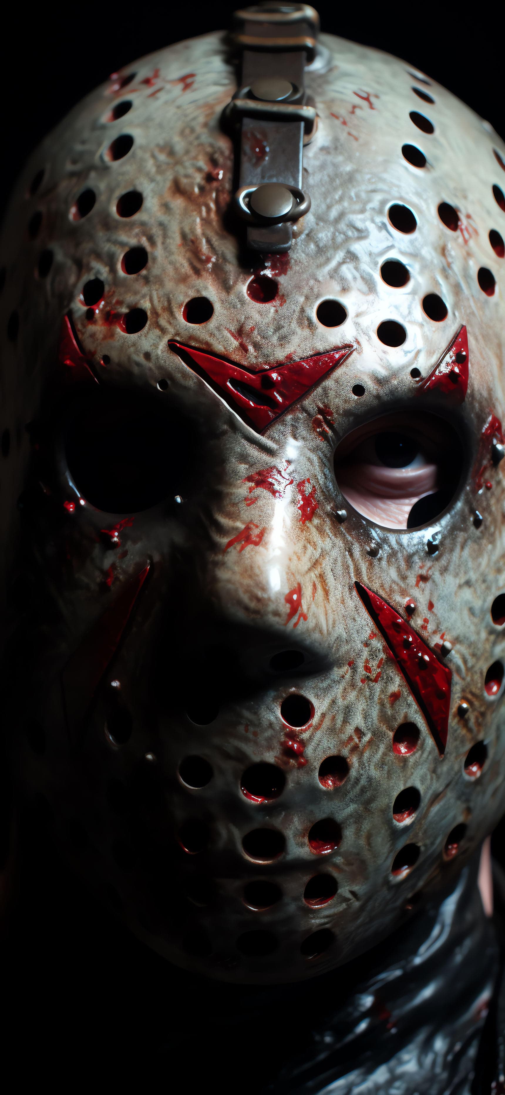 Jason's Bloody Mask - Pro phone wallpaper