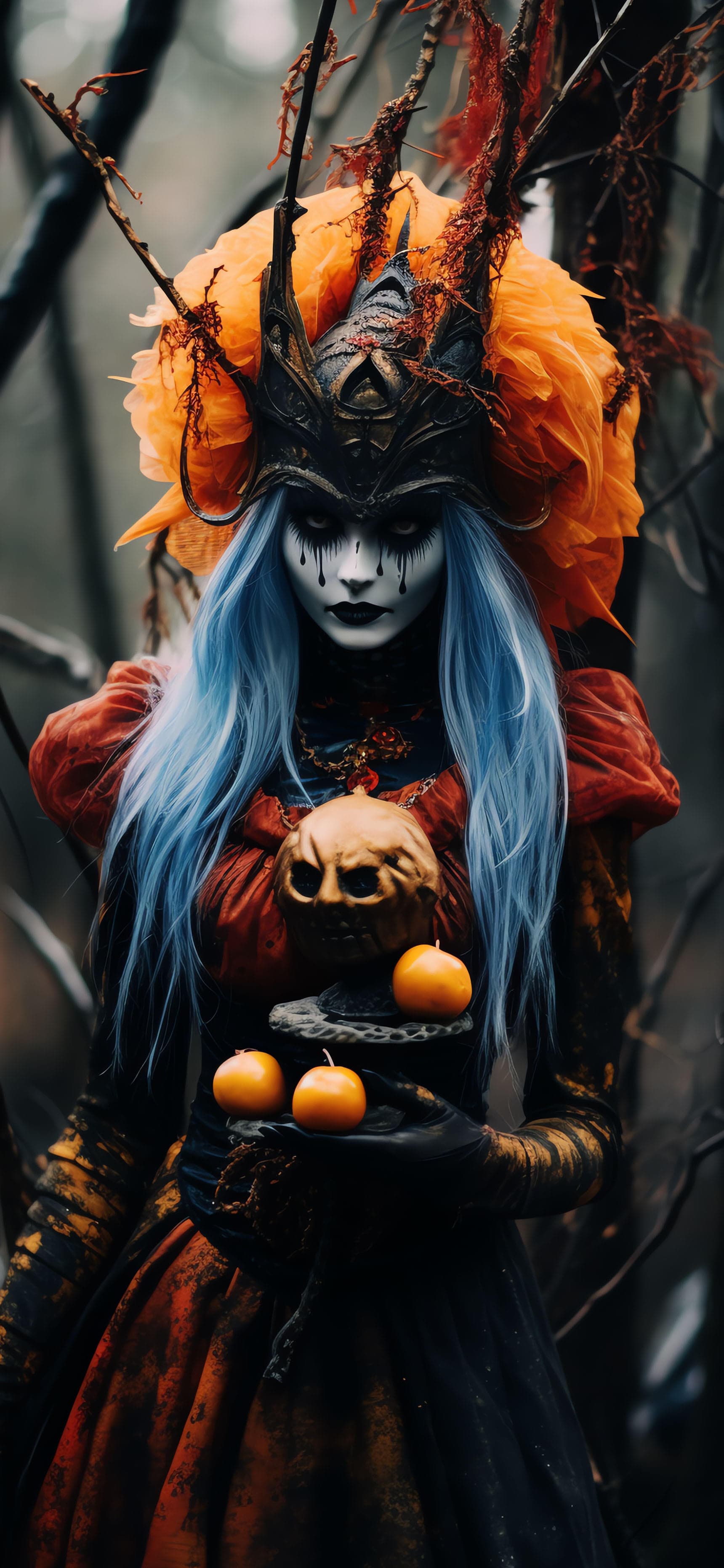 Autumn Witch Queen - Pro phone wallpaper