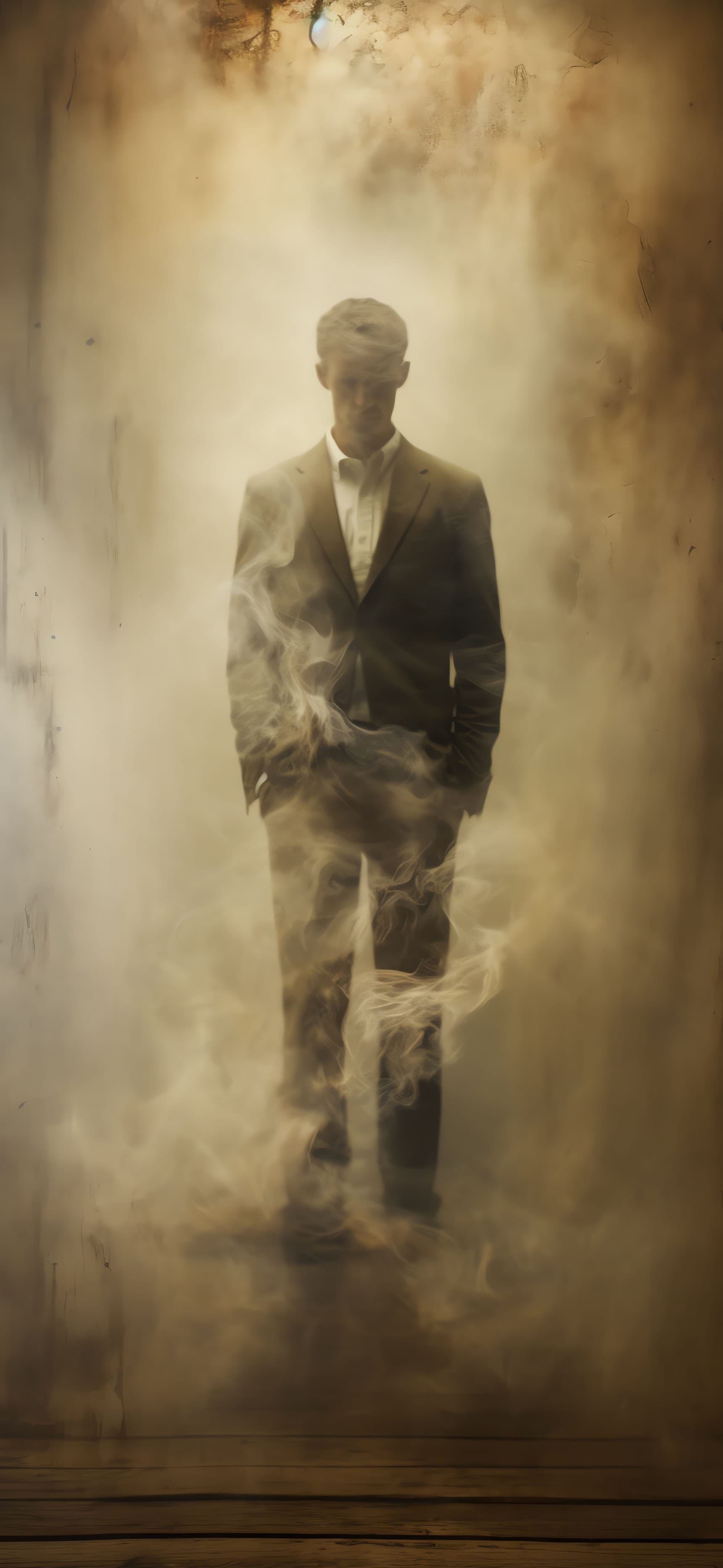 Smoky Business Man - Pro phone wallpaper