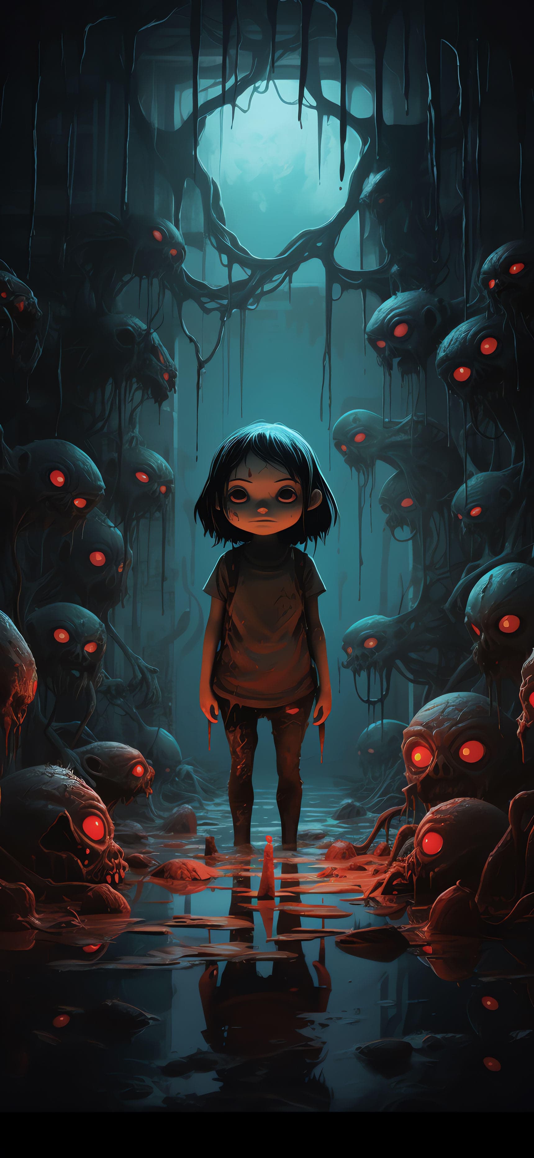 Eerie Gathering - Pro phone wallpaper
