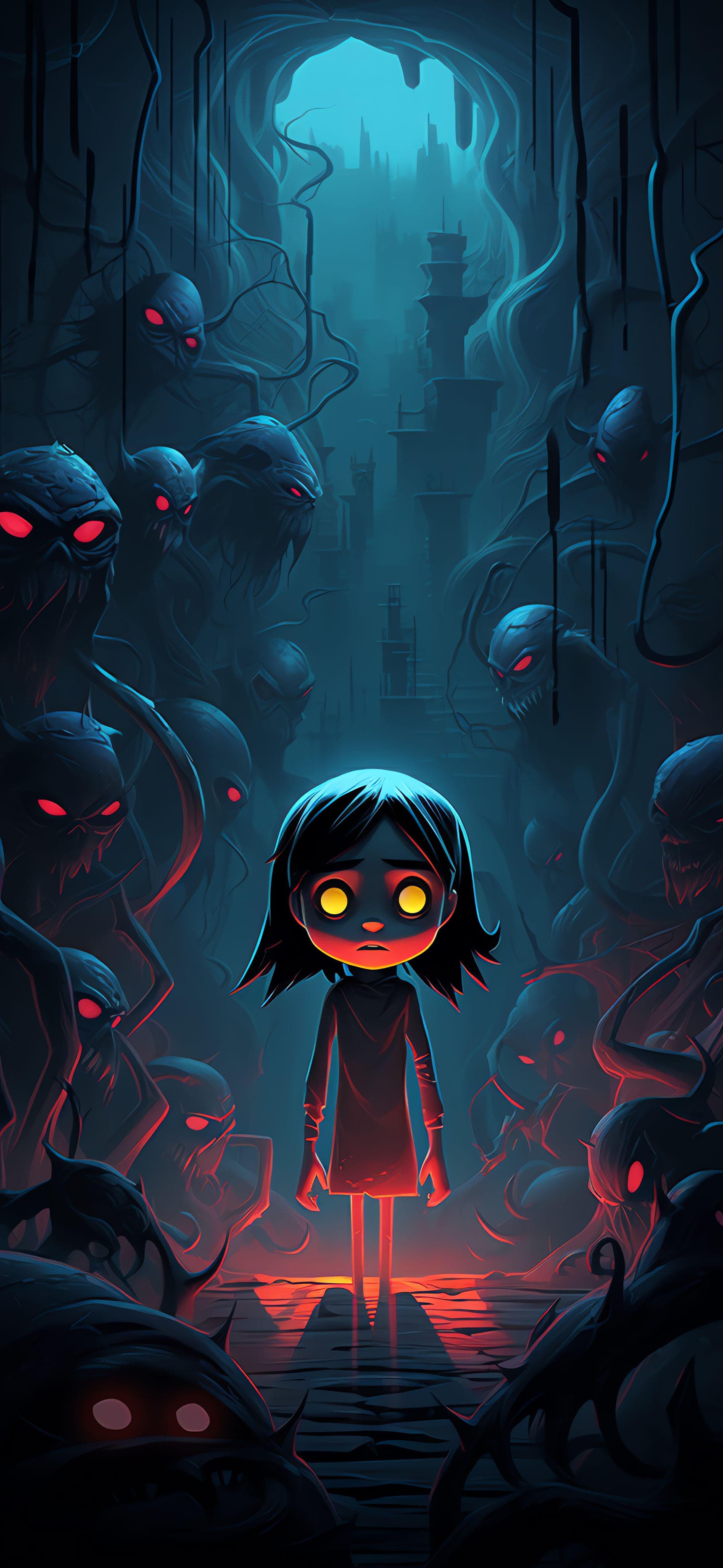 Eerie Stare Down - Pro phone wallpaper