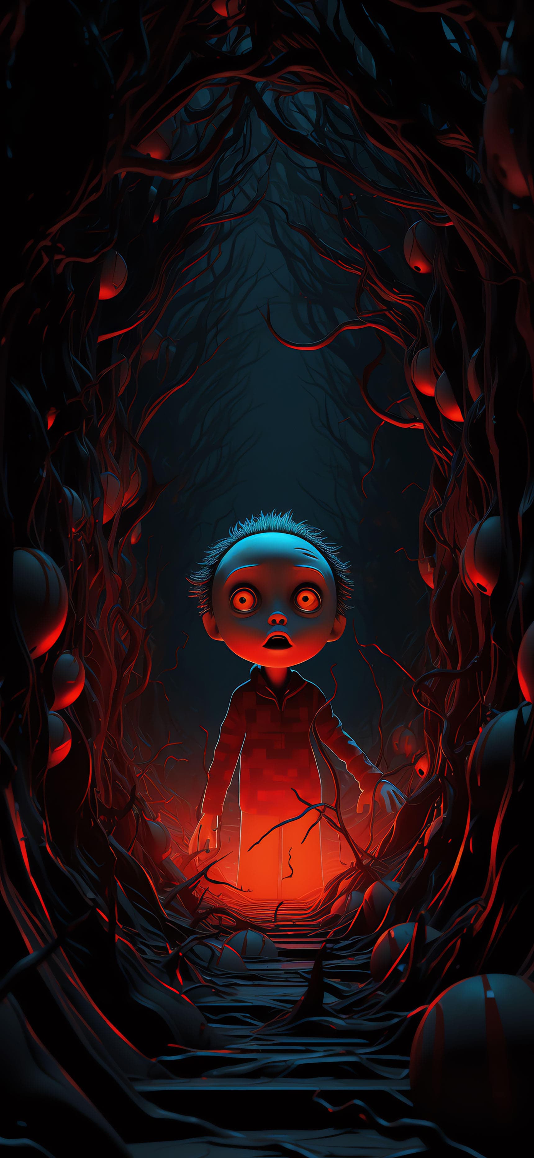 Terrified Child Nightmare - Pro phone wallpaper