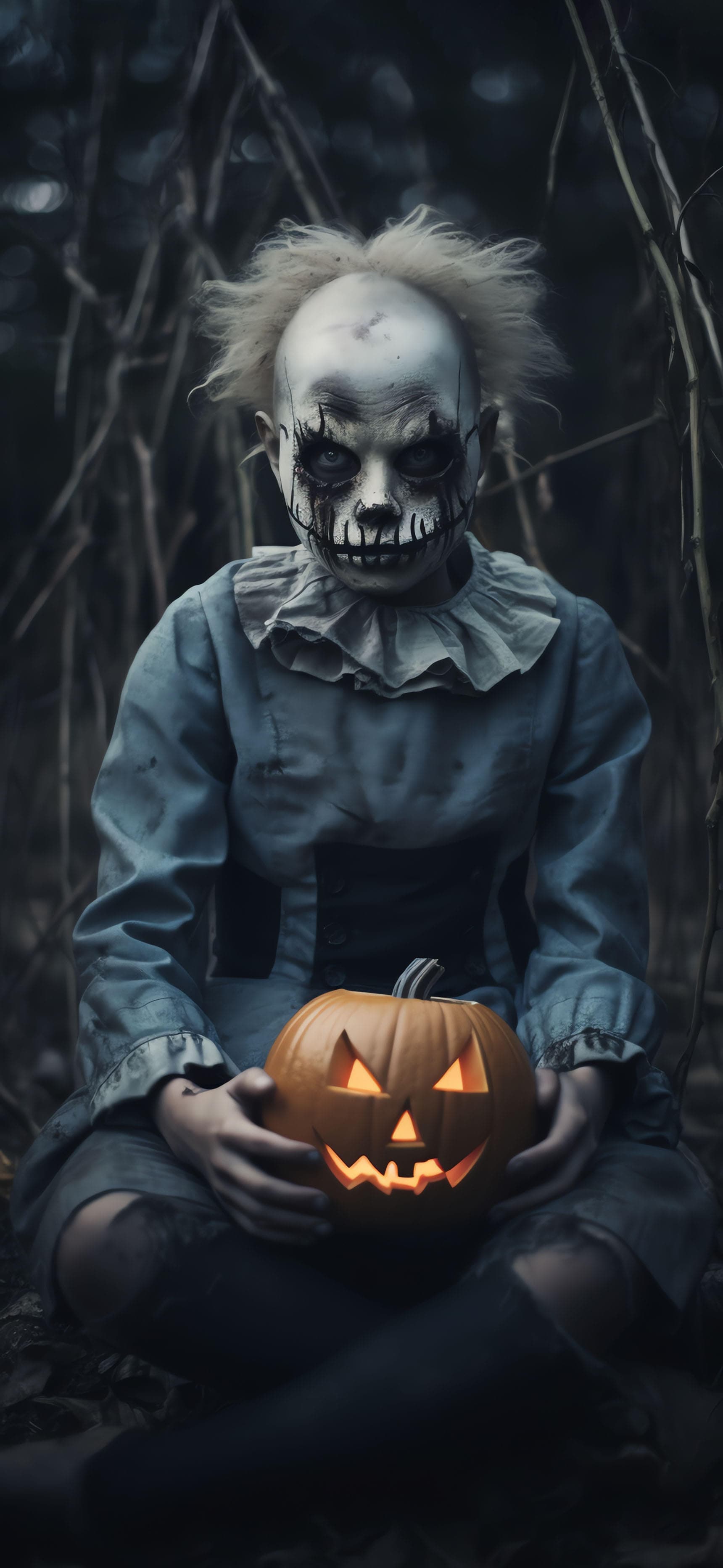 Creepy Pumpkin Child - Pro phone wallpaper