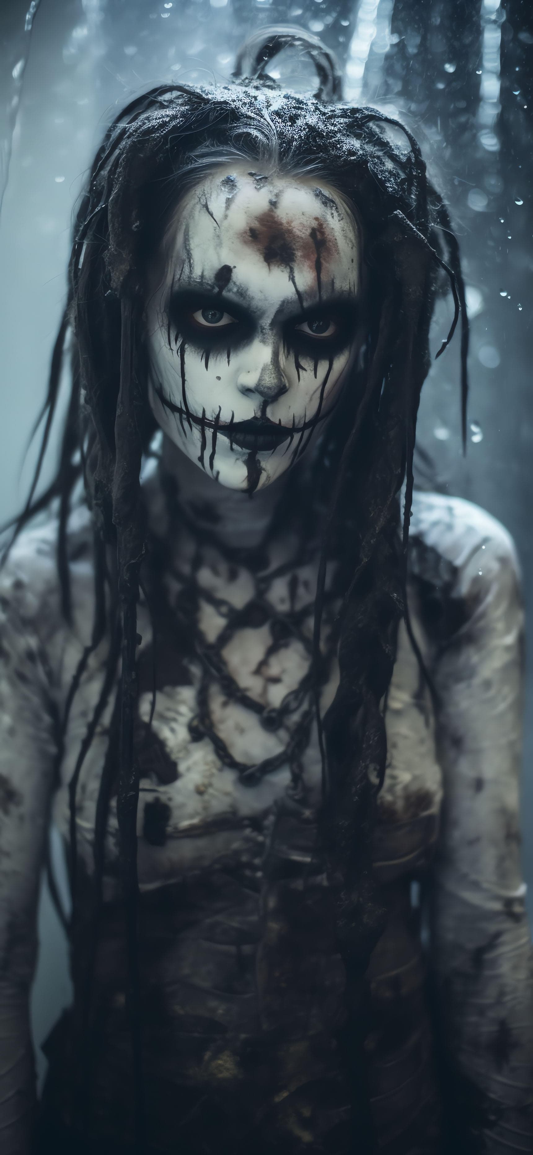 Creepy Pale Woman - Pro phone wallpaper