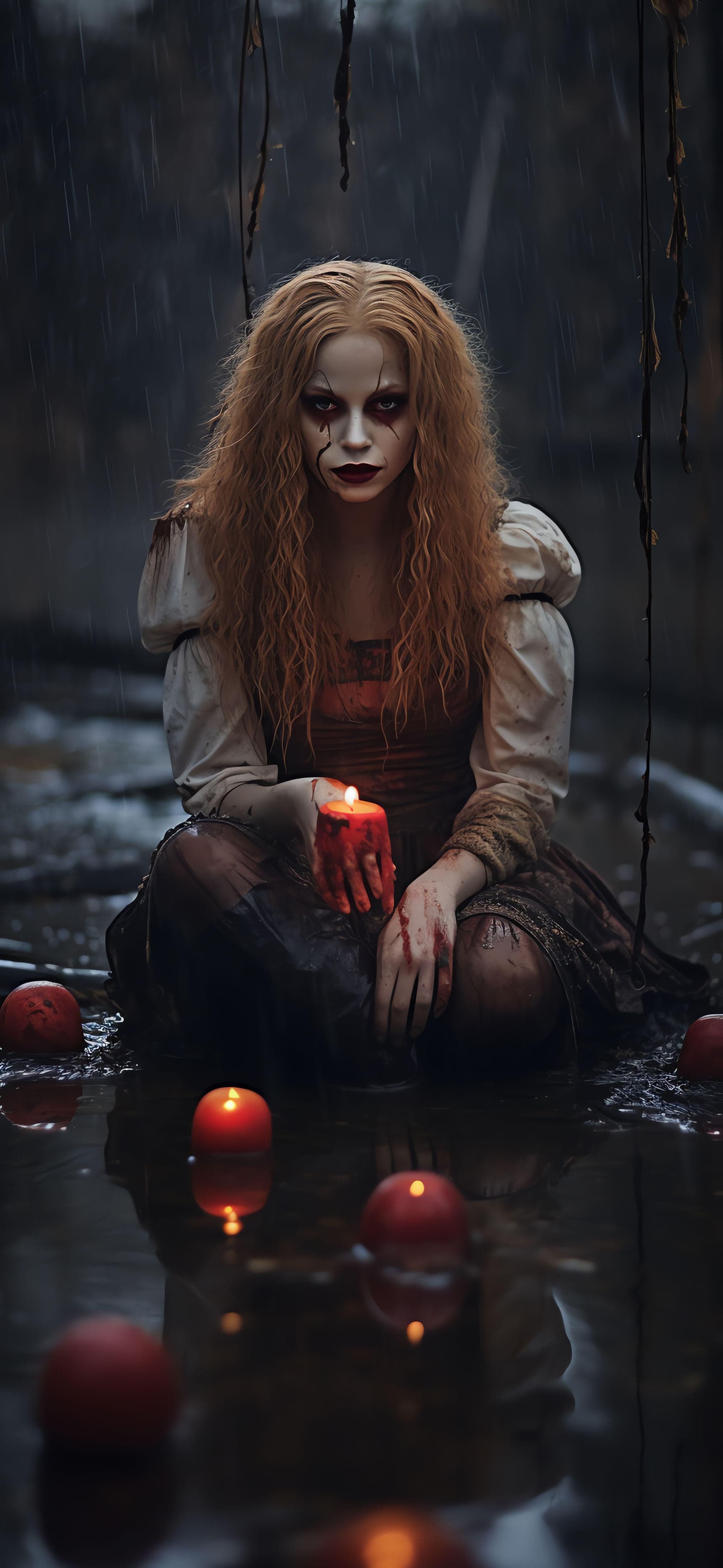 Candlelight Horror - Pro phone wallpaper