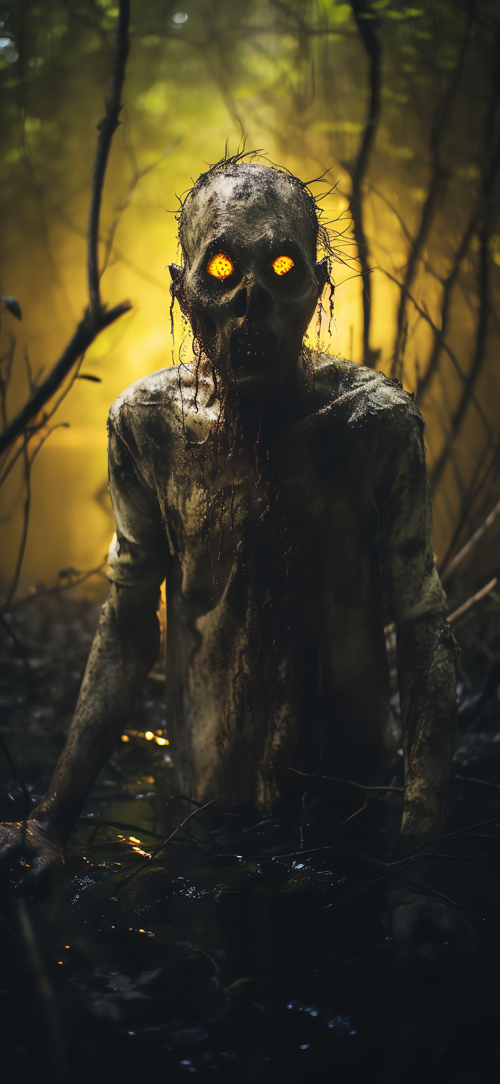 Swamp Zombie Rising - Pro phone wallpaper