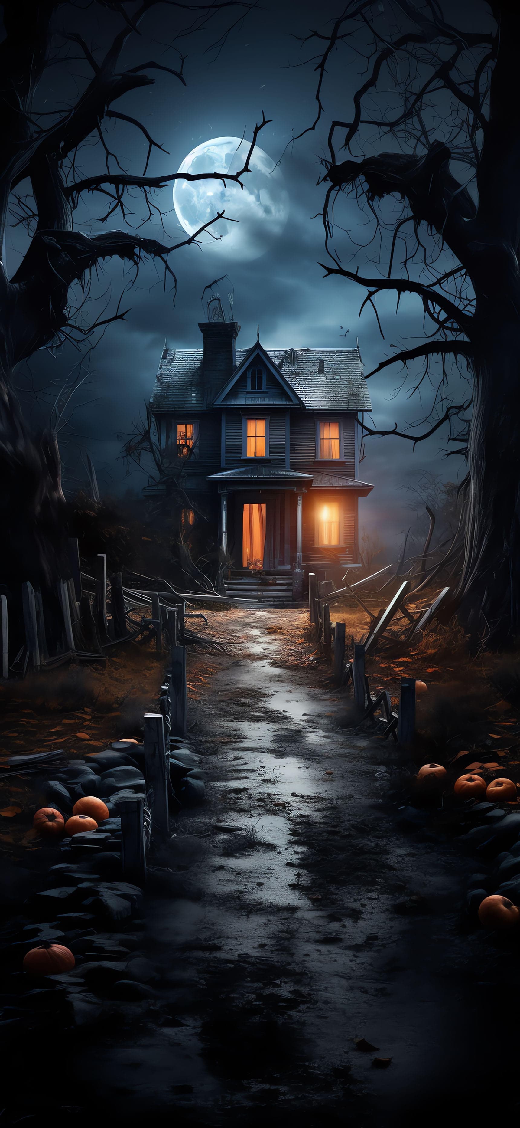 Haunted House Trail - Pro phone wallpaper