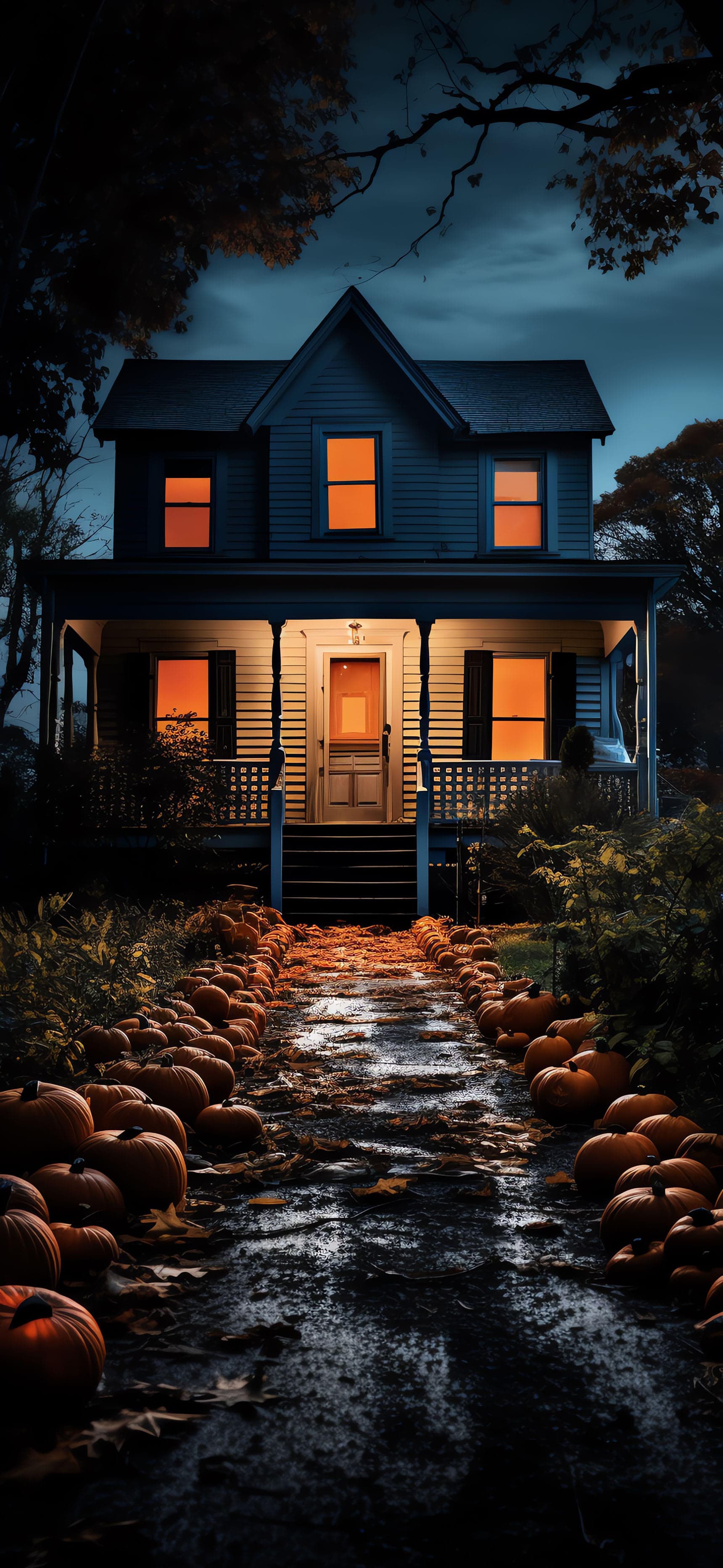 Pumpkin Path Home - Pro phone wallpaper