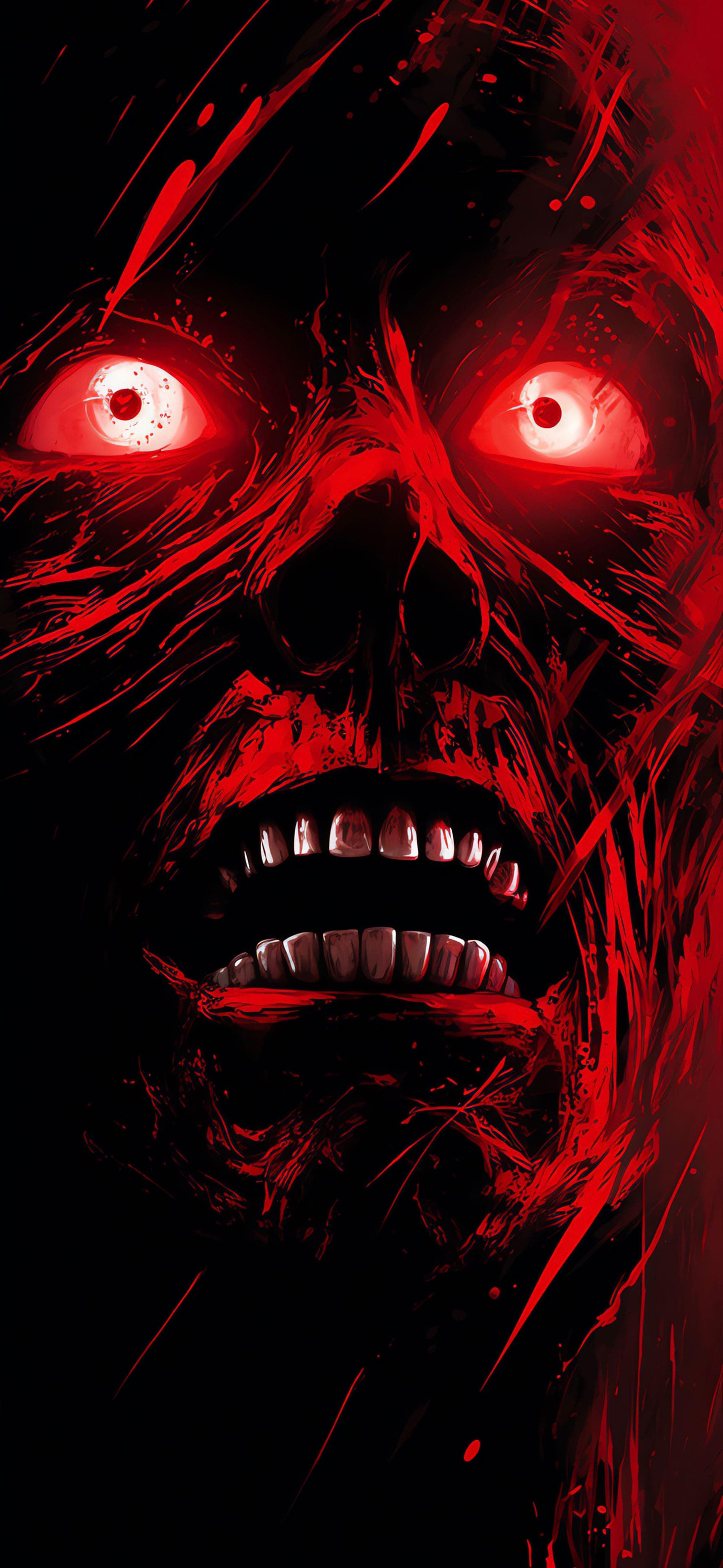 Bloody Red Zombie - Pro phone wallpaper