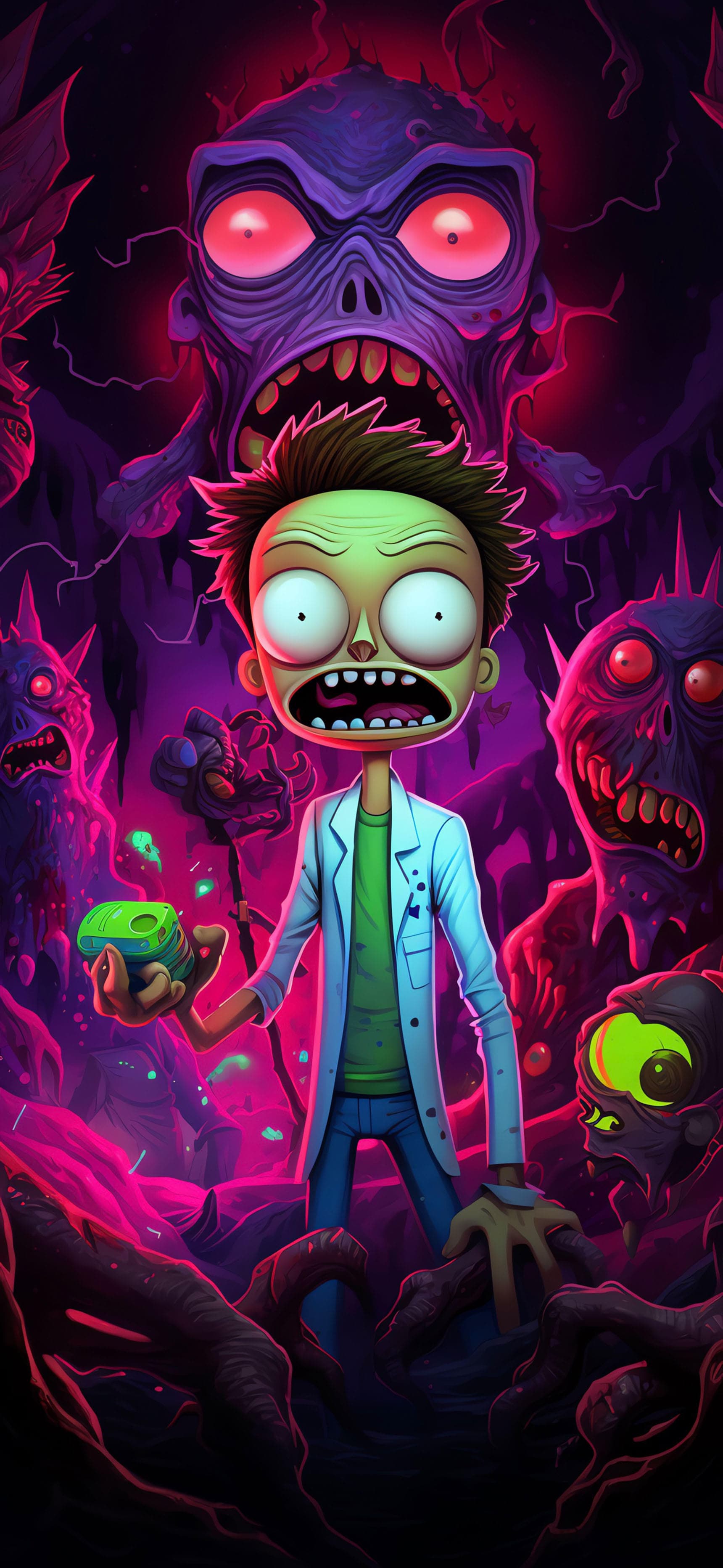 Morty's Zombie Nightmare - Pro phone wallpaper