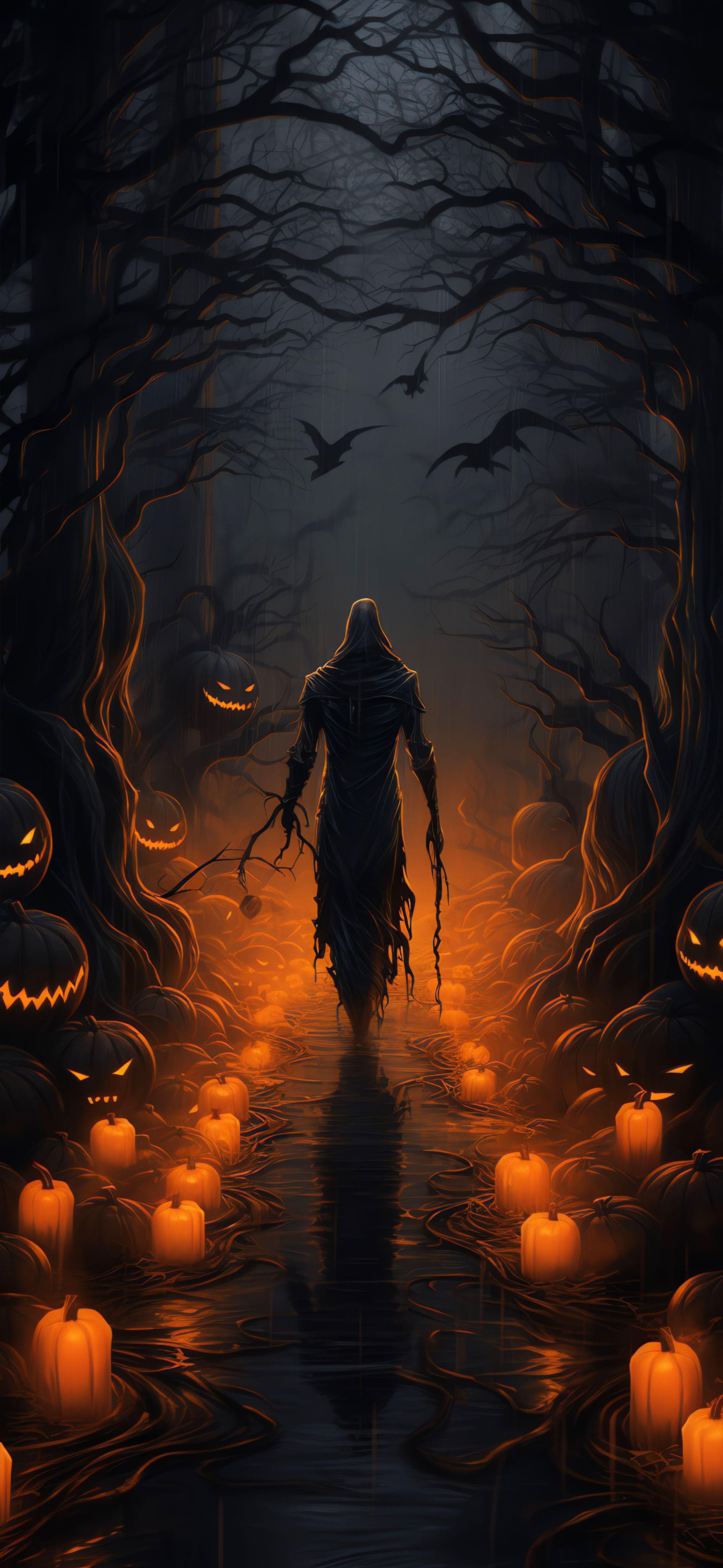 Pumpkin Path - Pro phone wallpaper