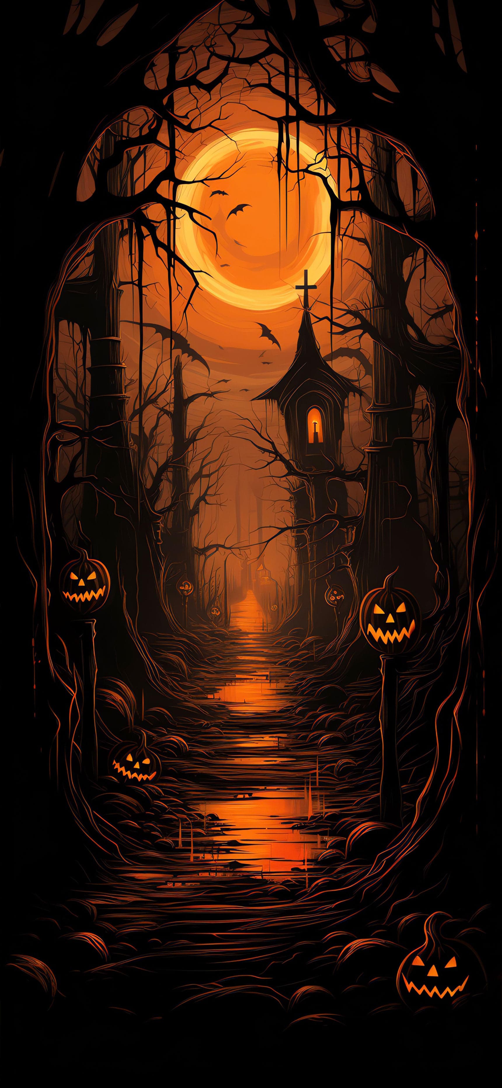 Haunted Path - Pro phone wallpaper