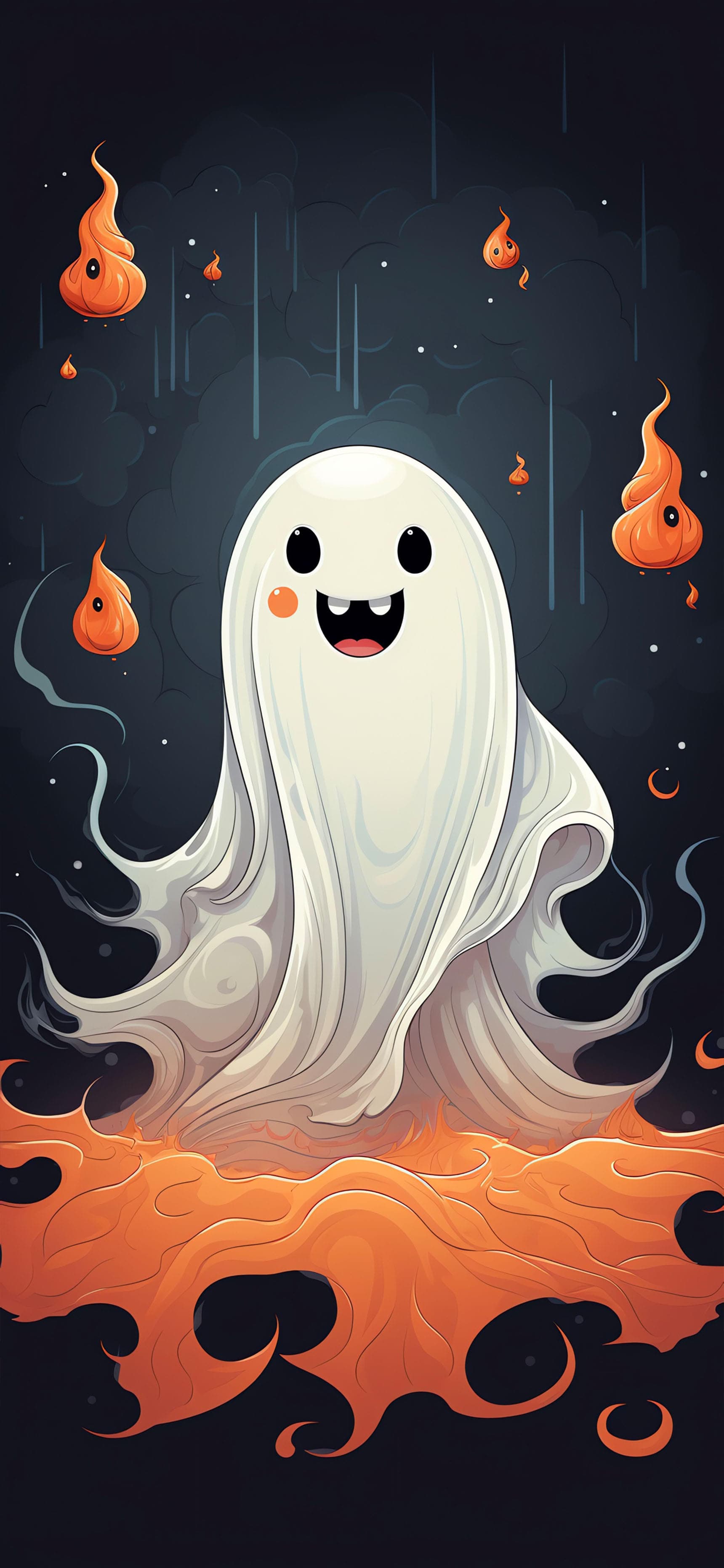 Happy Ghost - Pro phone wallpaper
