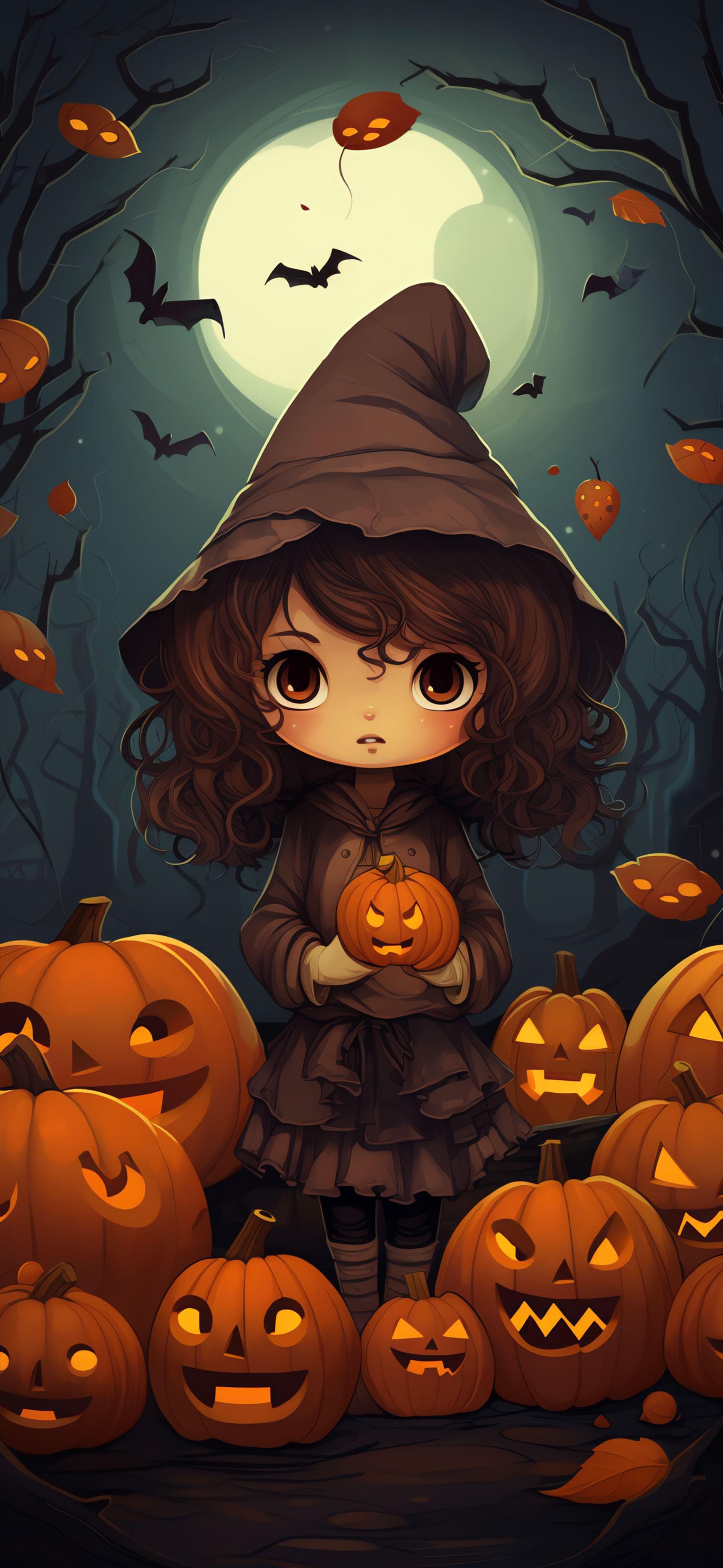 Cute Witch - Pro phone wallpaper