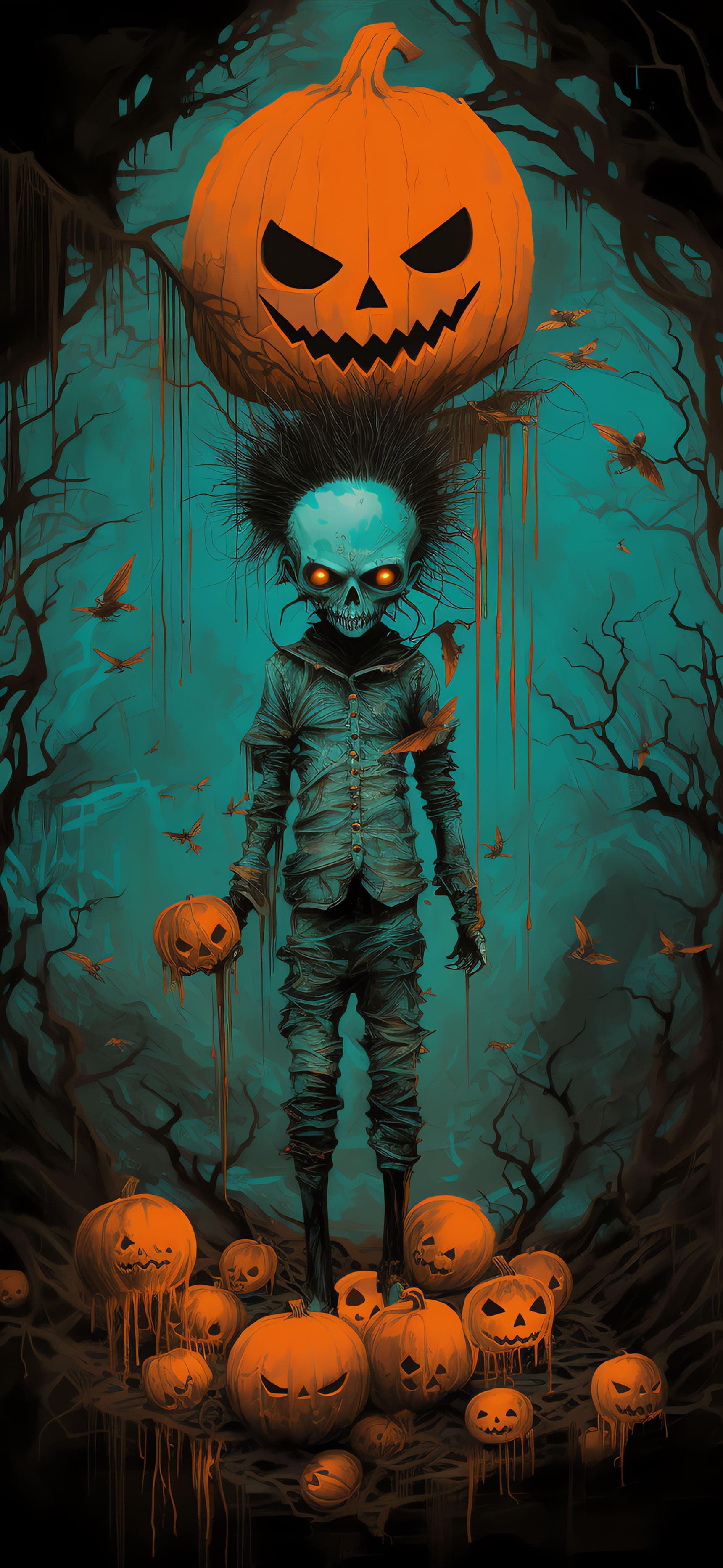 Pumpkin Head Monster - Pro phone wallpaper