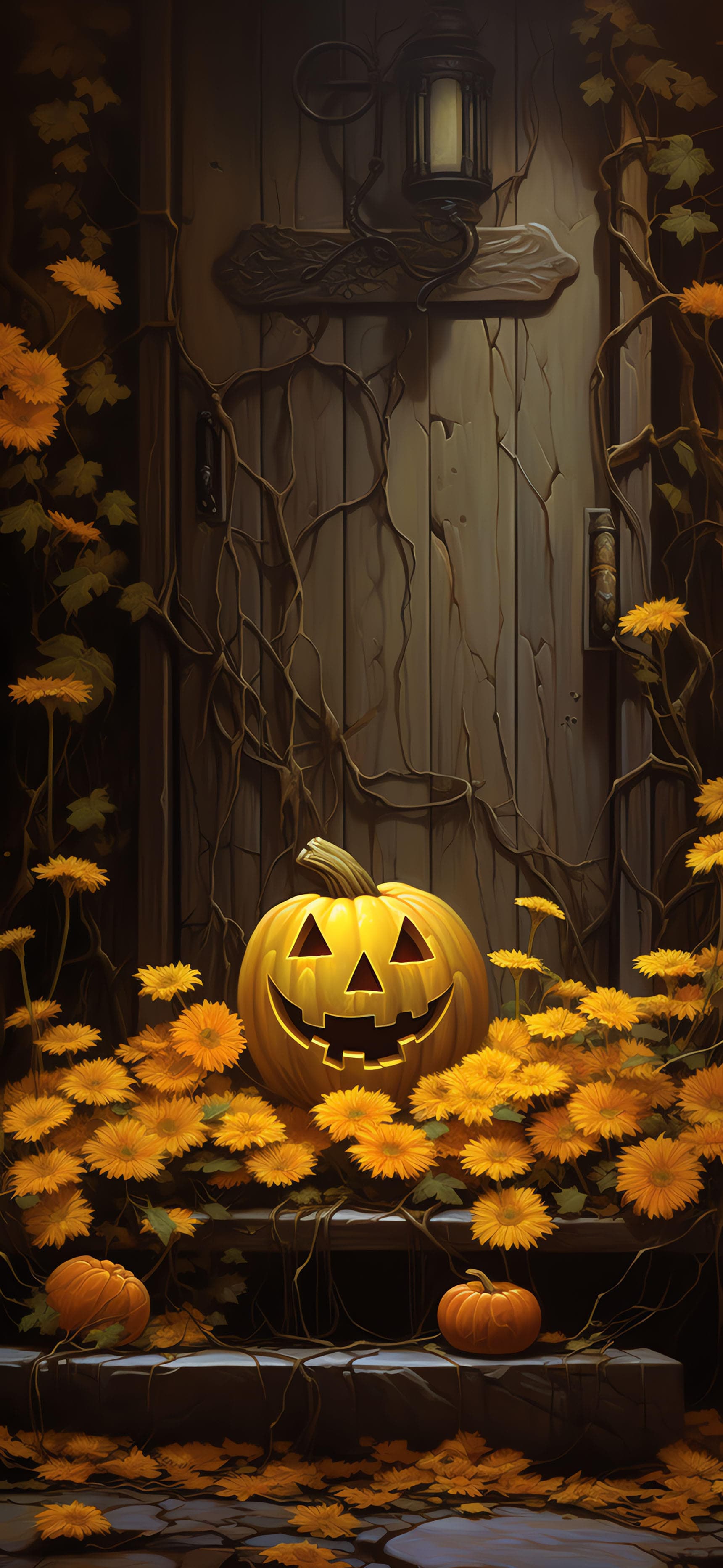 Pumpkin Door Decor - Pro phone wallpaper