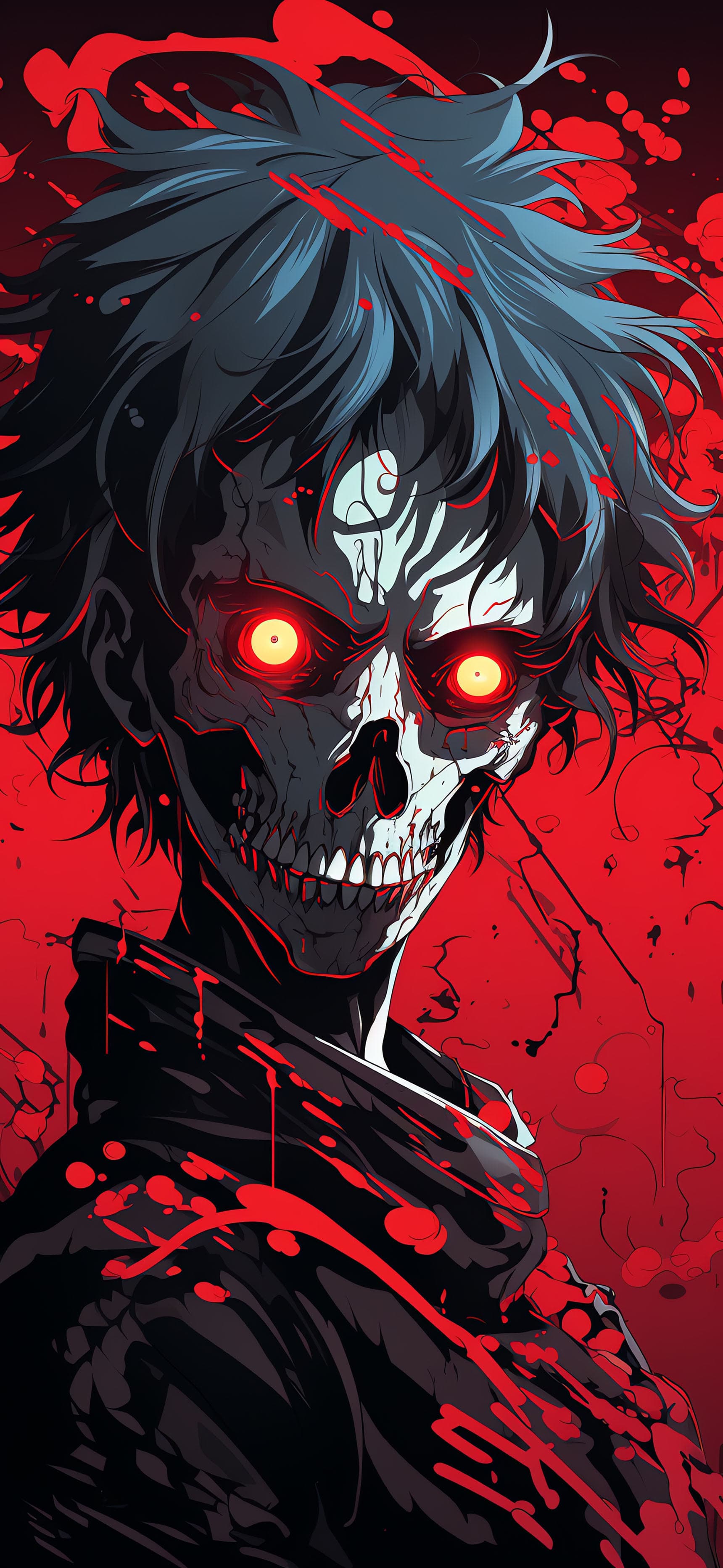 Zombie Red Portrait - Pro phone wallpaper