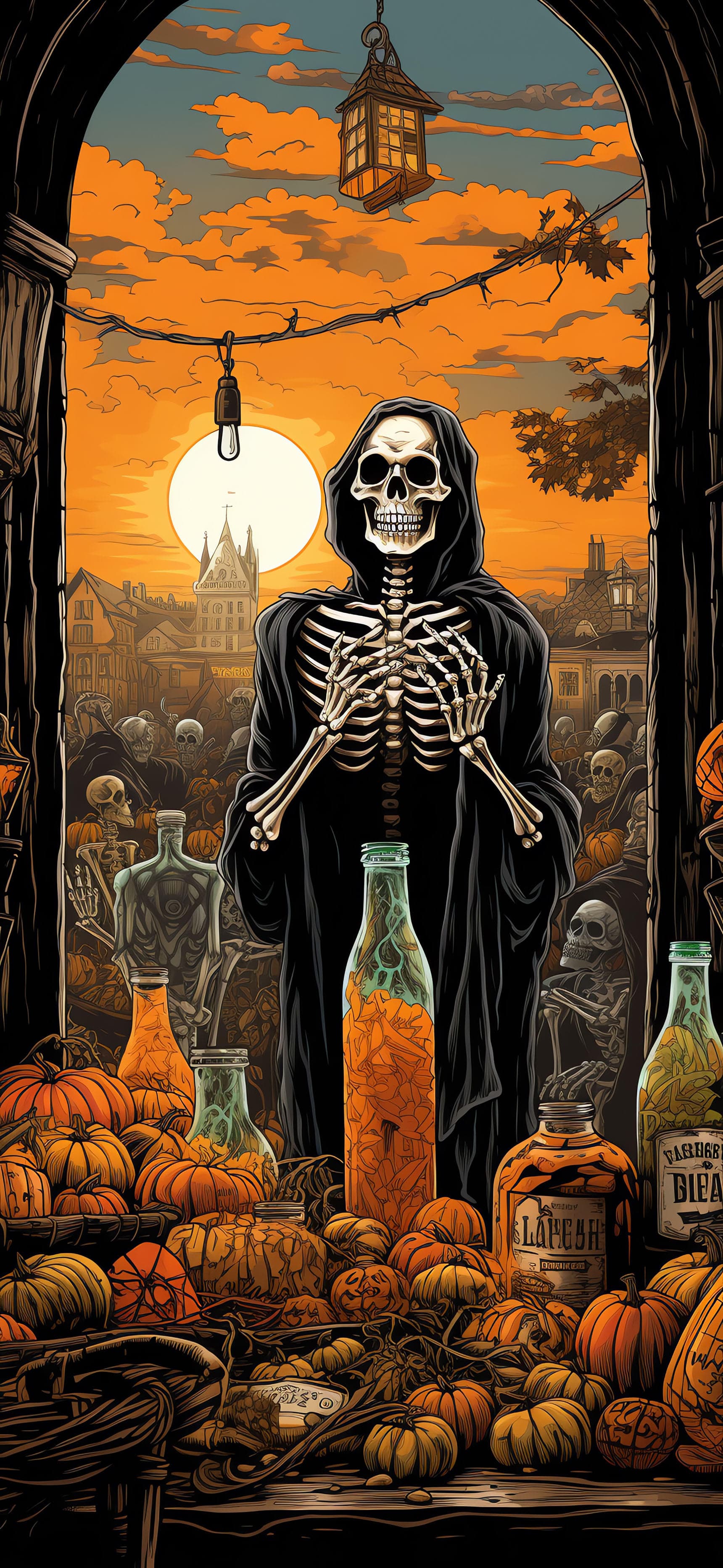 Spooky Market - Pro phone wallpaper