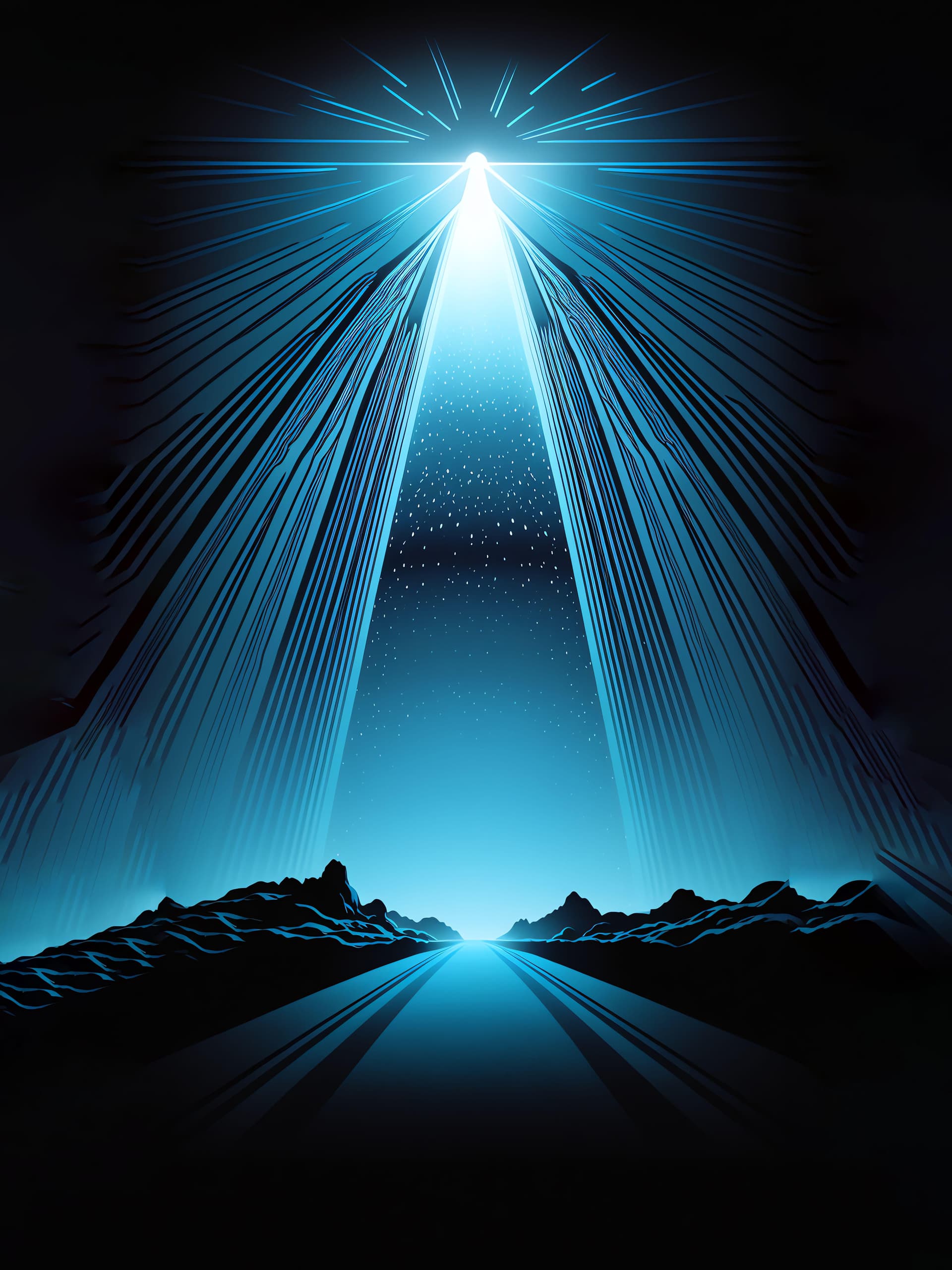 Azure Light Ascent - Pro phone wallpaper