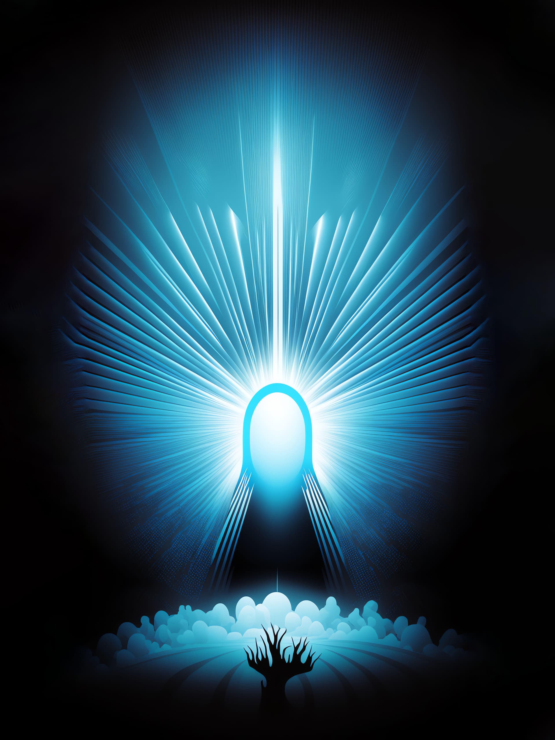 Radiant Light Portal - Pro phone wallpaper