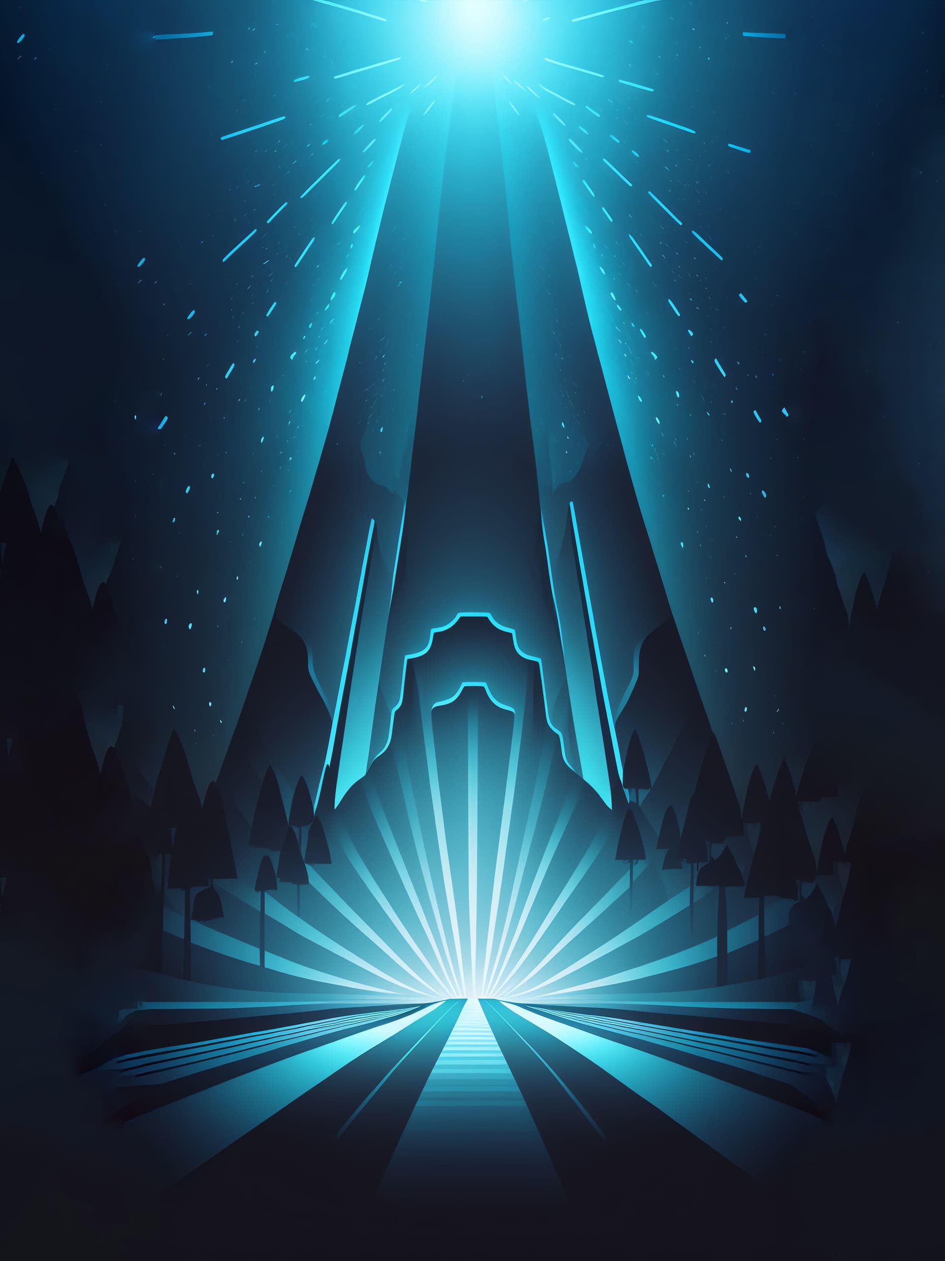 Azure Light Ascent - Pro phone wallpaper