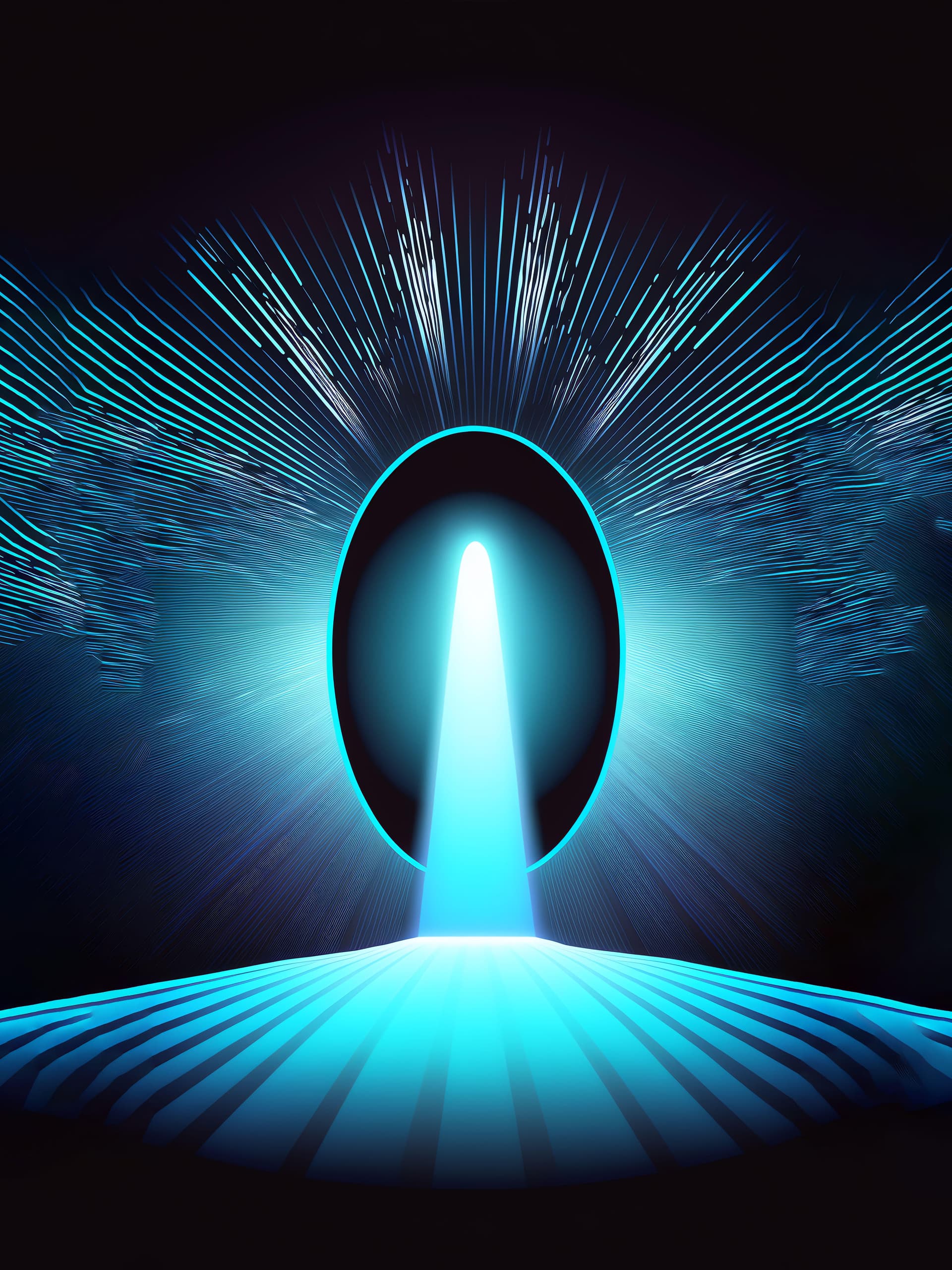 Luminous Portal Horizon - Pro phone wallpaper