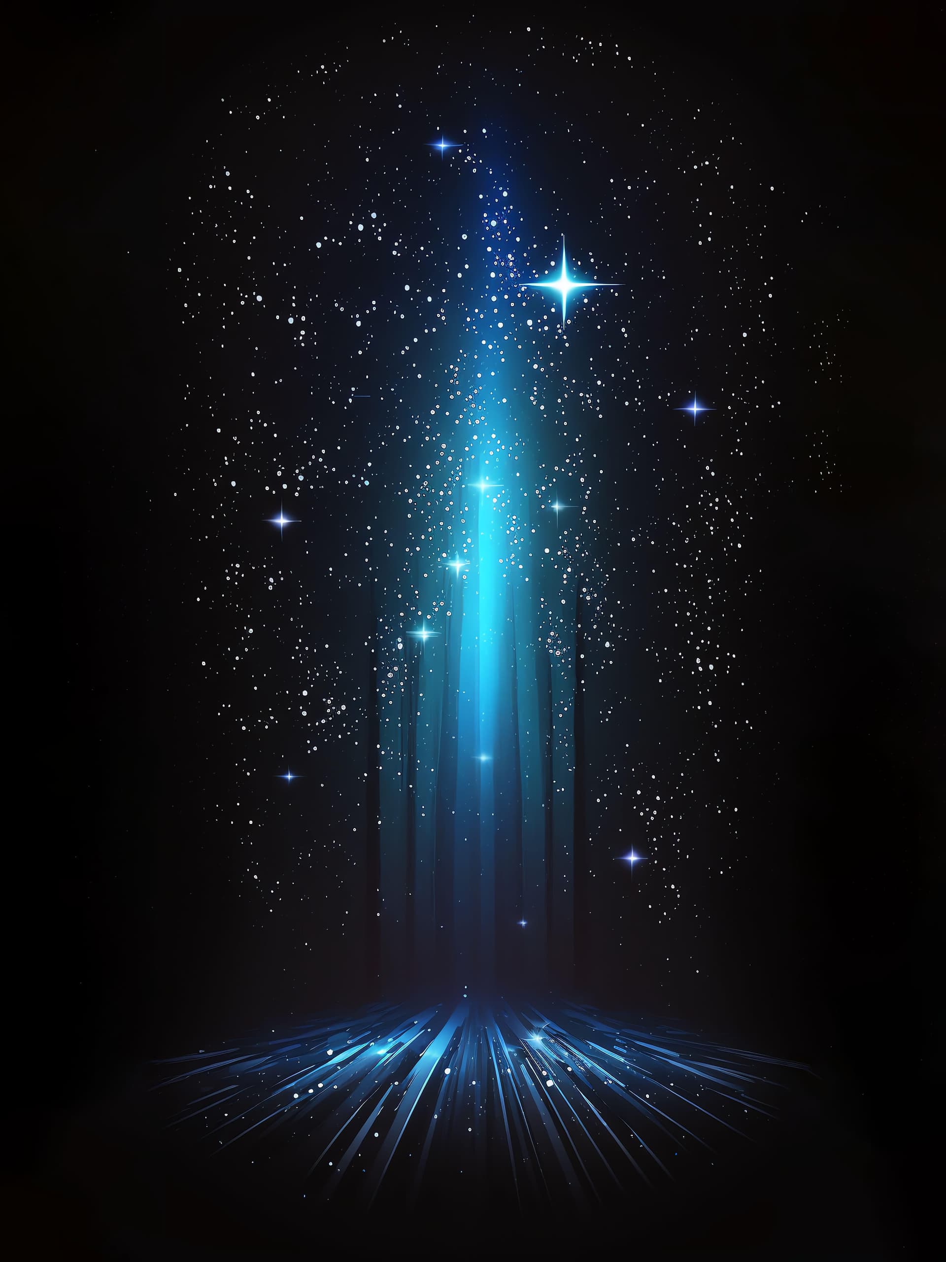 Celestial Light Beam - Pro phone wallpaper