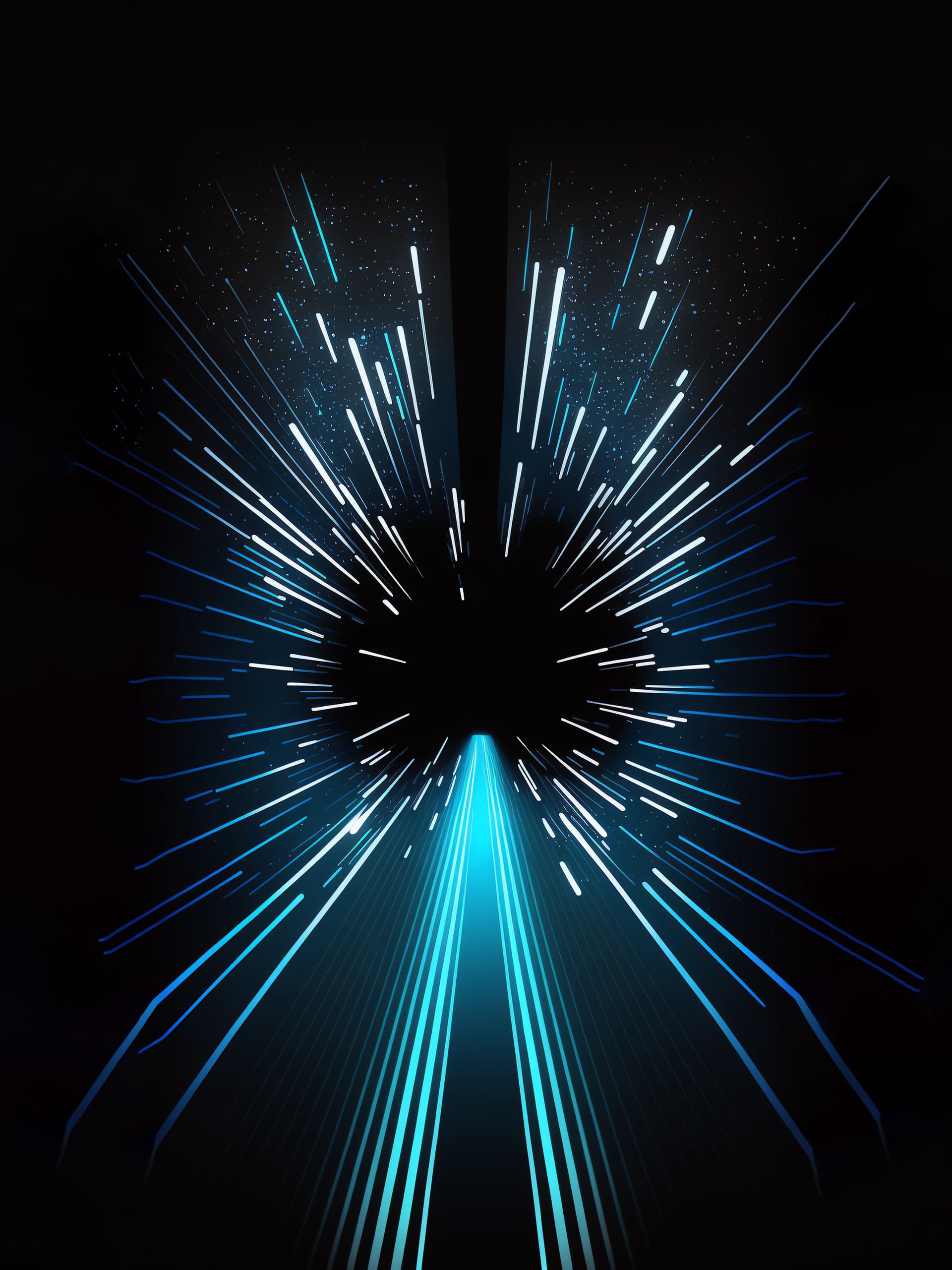 Electric Blue Burst - Pro phone wallpaper