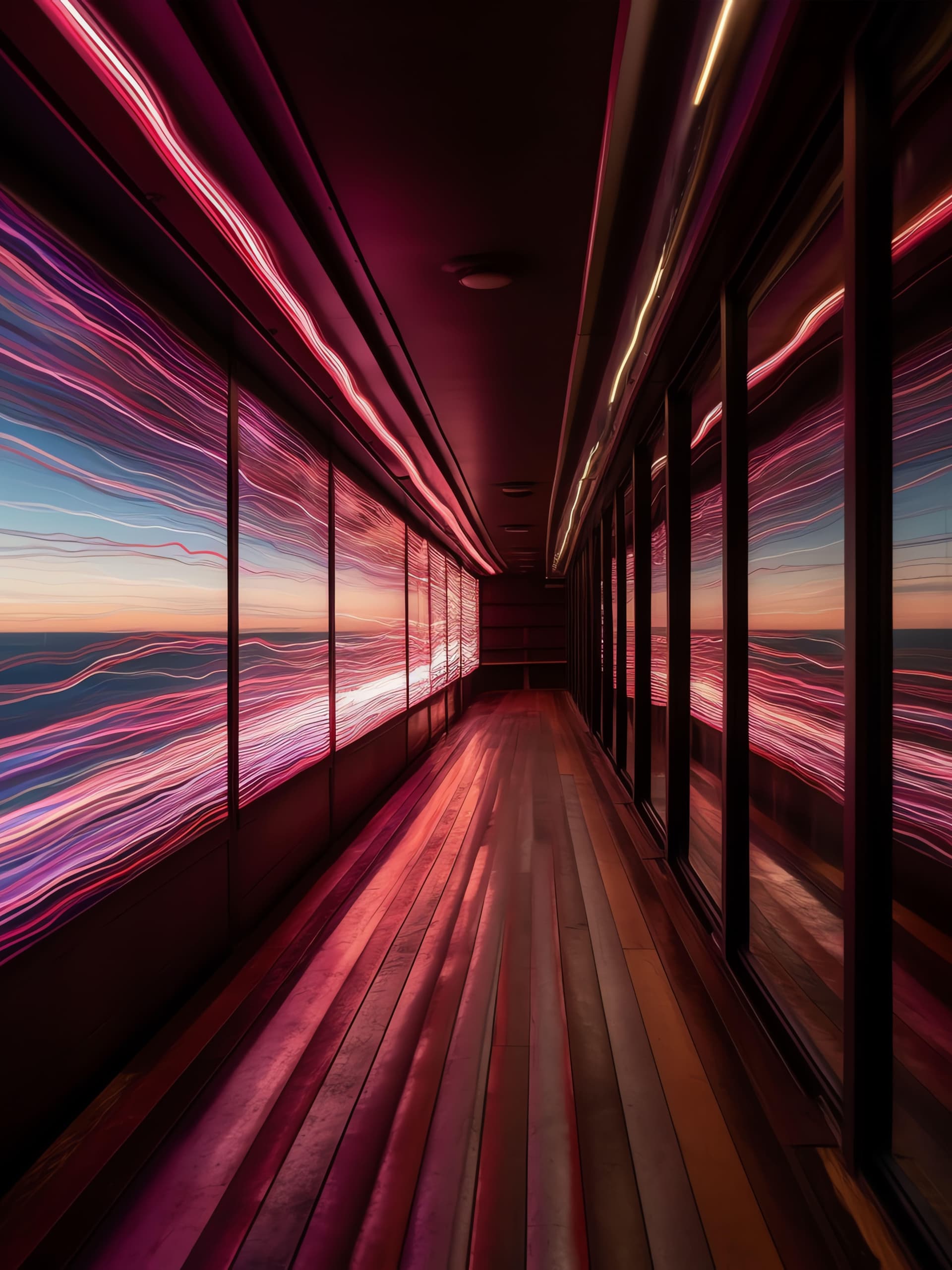 Hallway Time Warp - Pro phone wallpaper