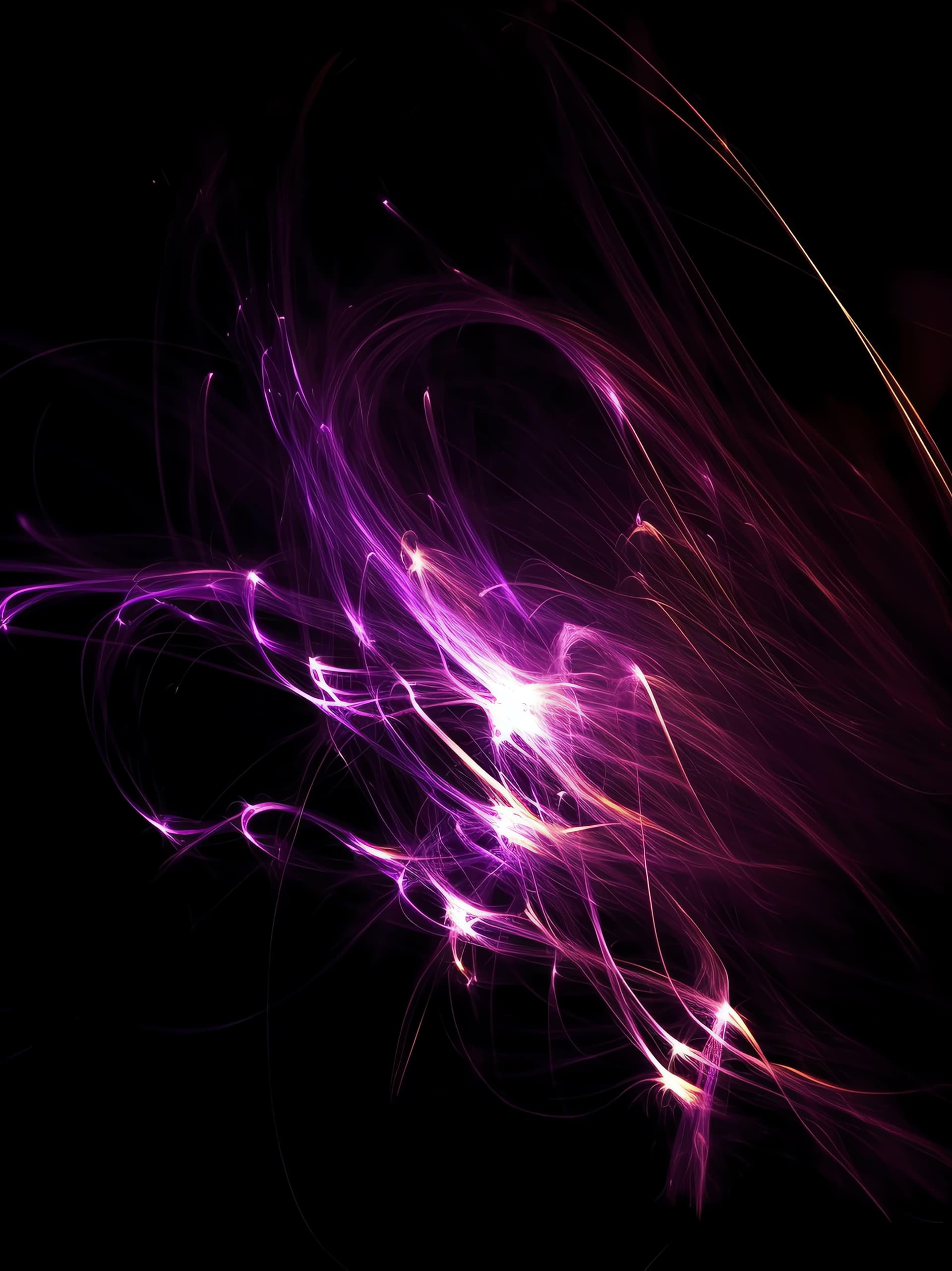 Violet Energy Swirls - Pro phone wallpaper